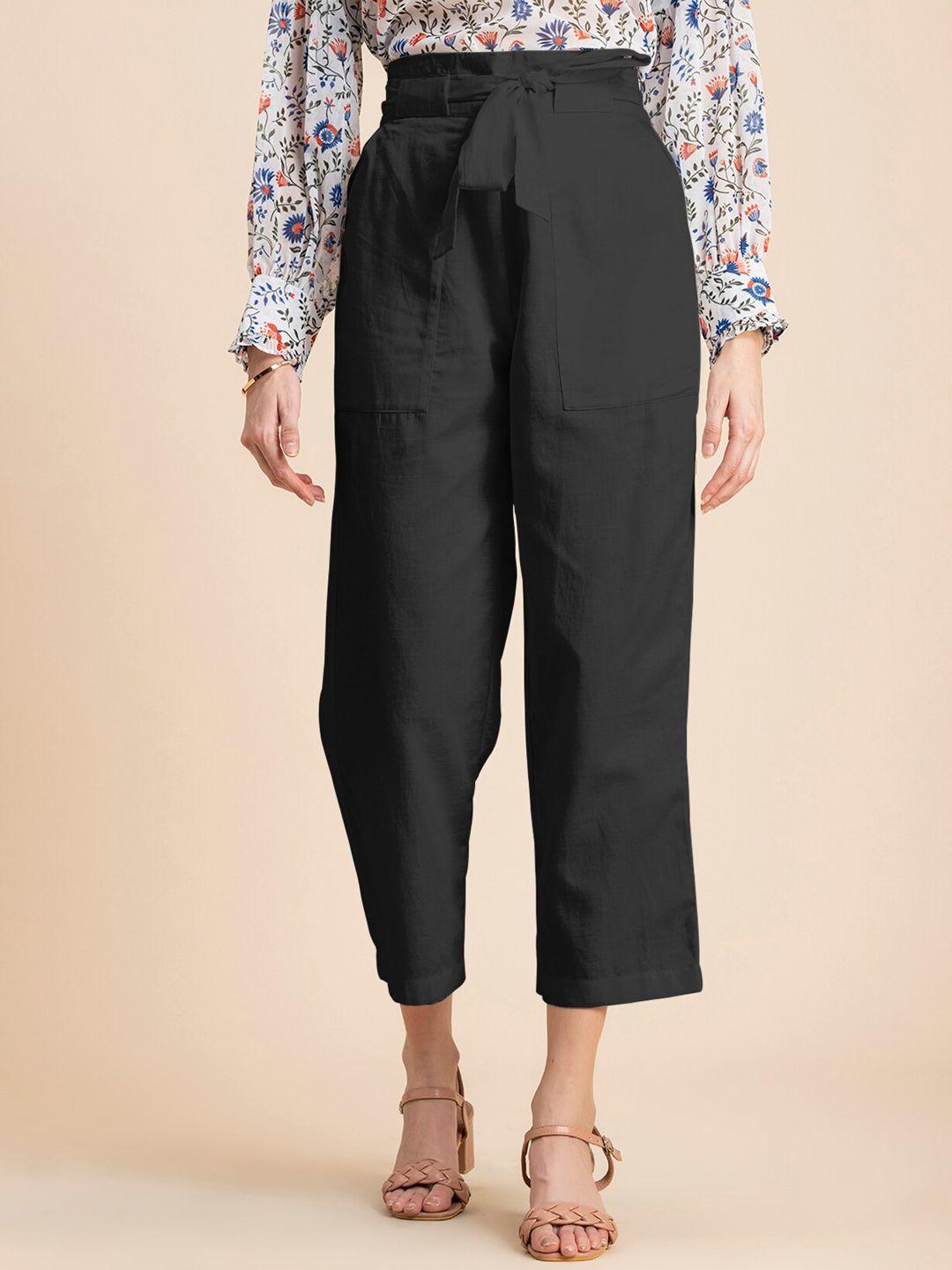 moomaya-women-straight-fit-high-rise-cropped-culottes-trousers