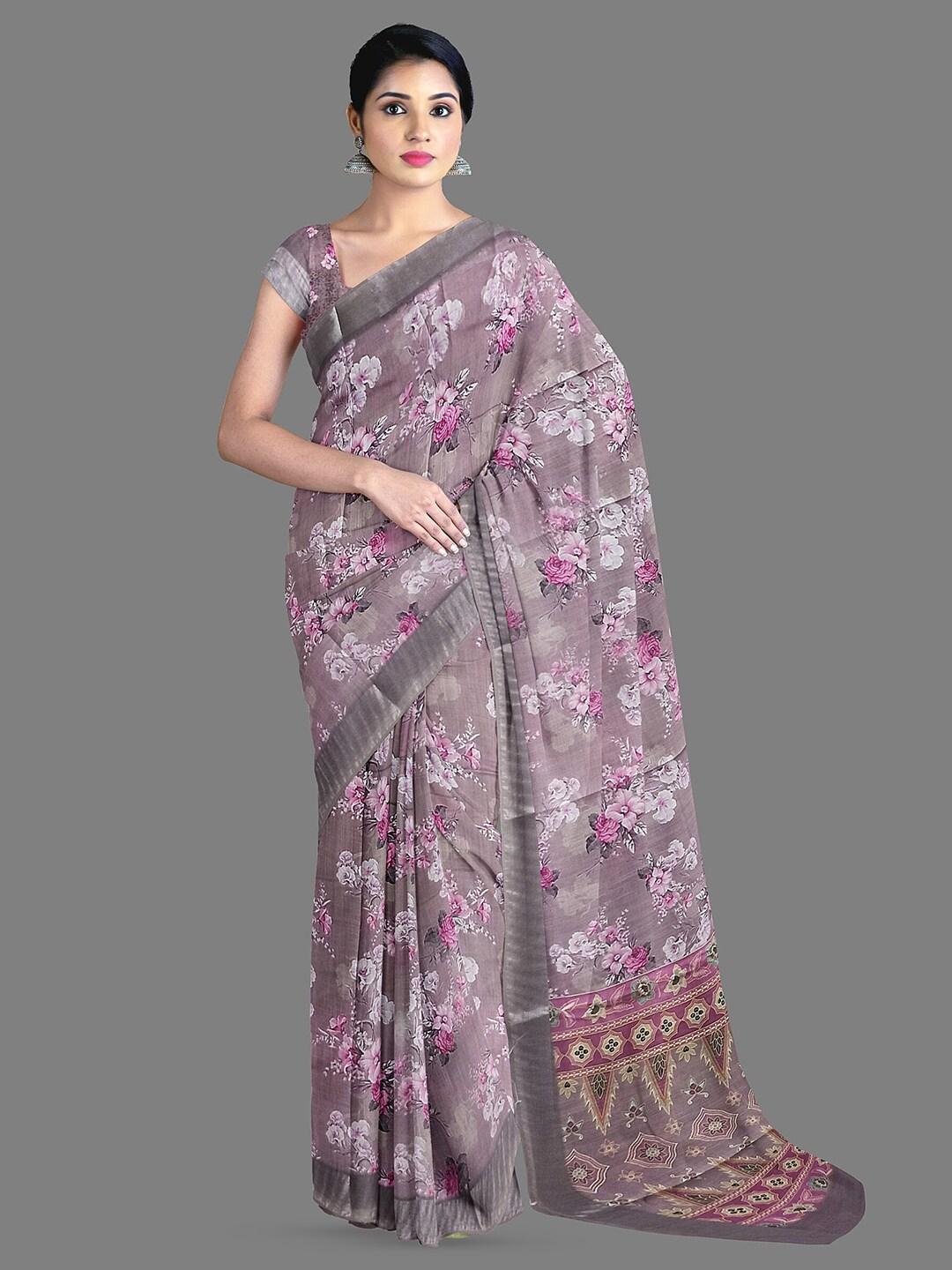 The Chennai Silks Floral Printed Saree
