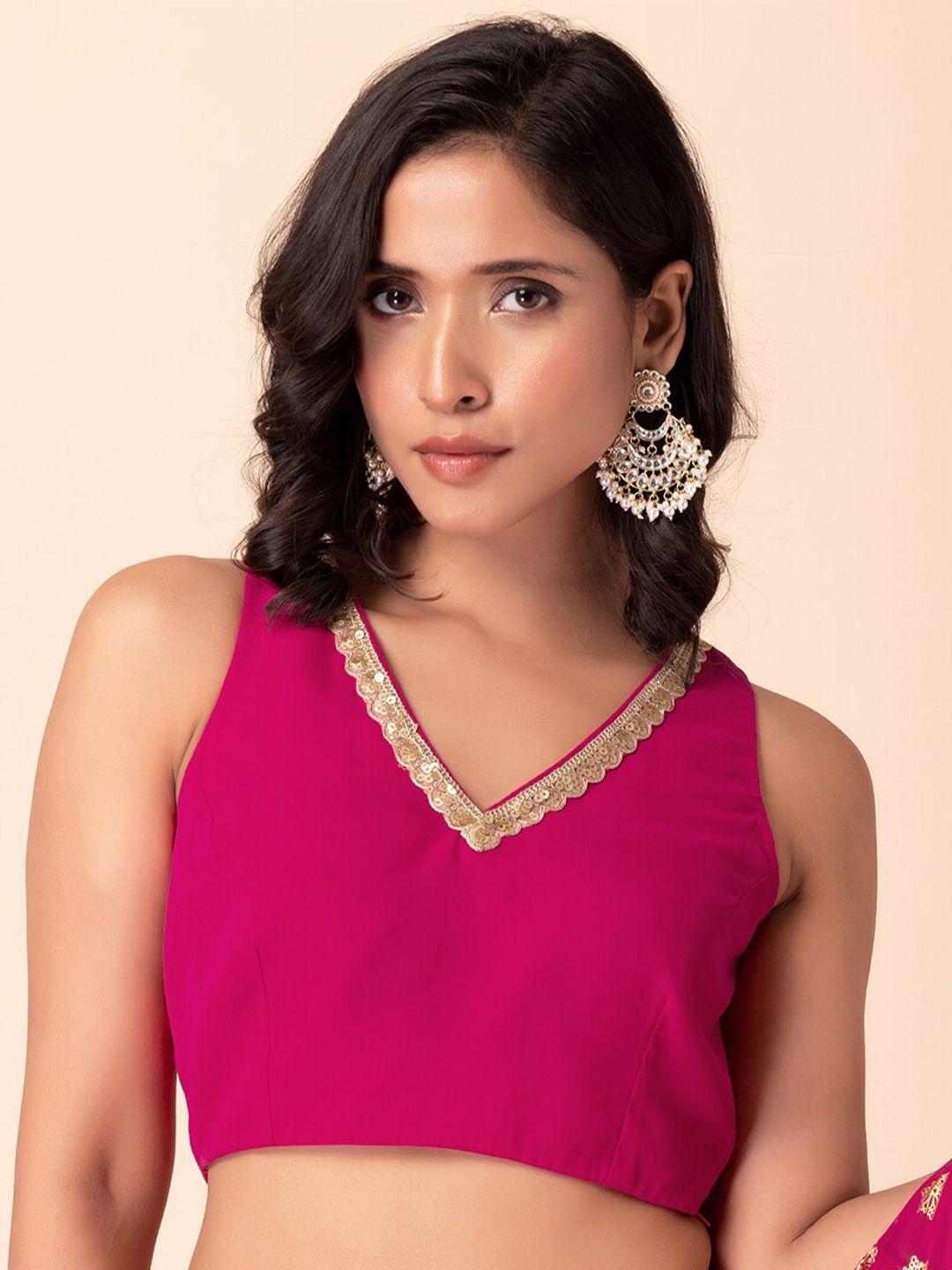 indya-v-neck-sleeveless-saree-blouse