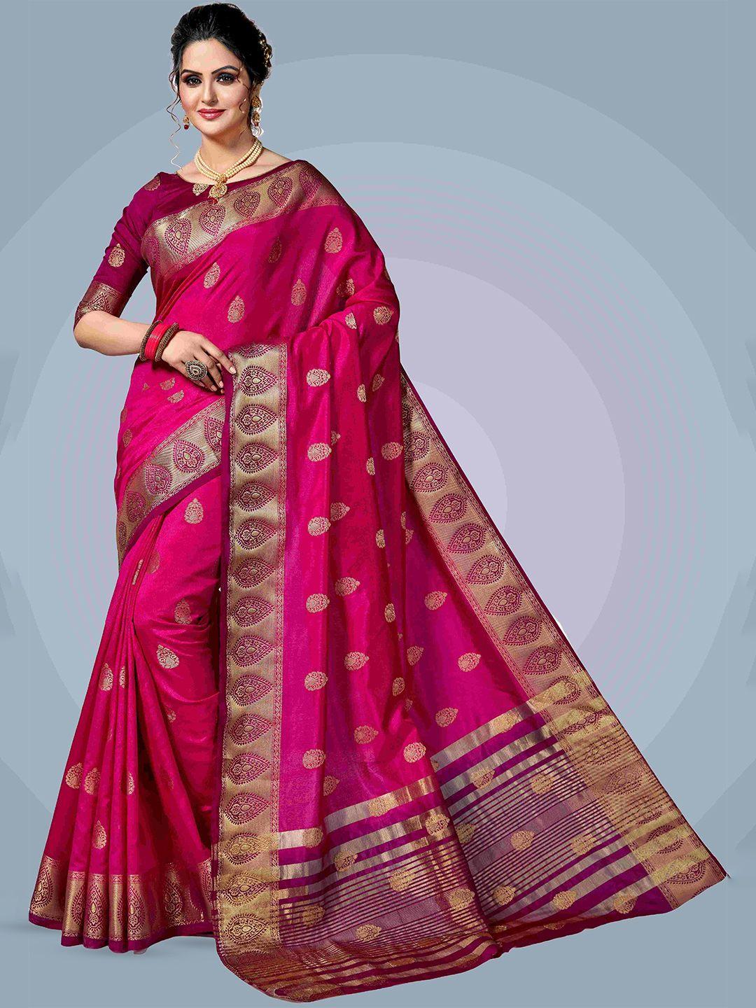 magmina-woven-design-zari-silk-blend-kanjeevaram-saree