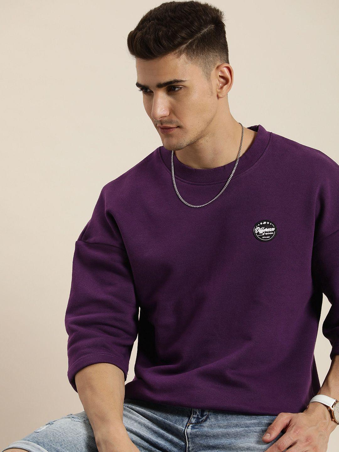 difference-of-opinion-men-oversized-fleece-sweatshirt-with-applique-detail