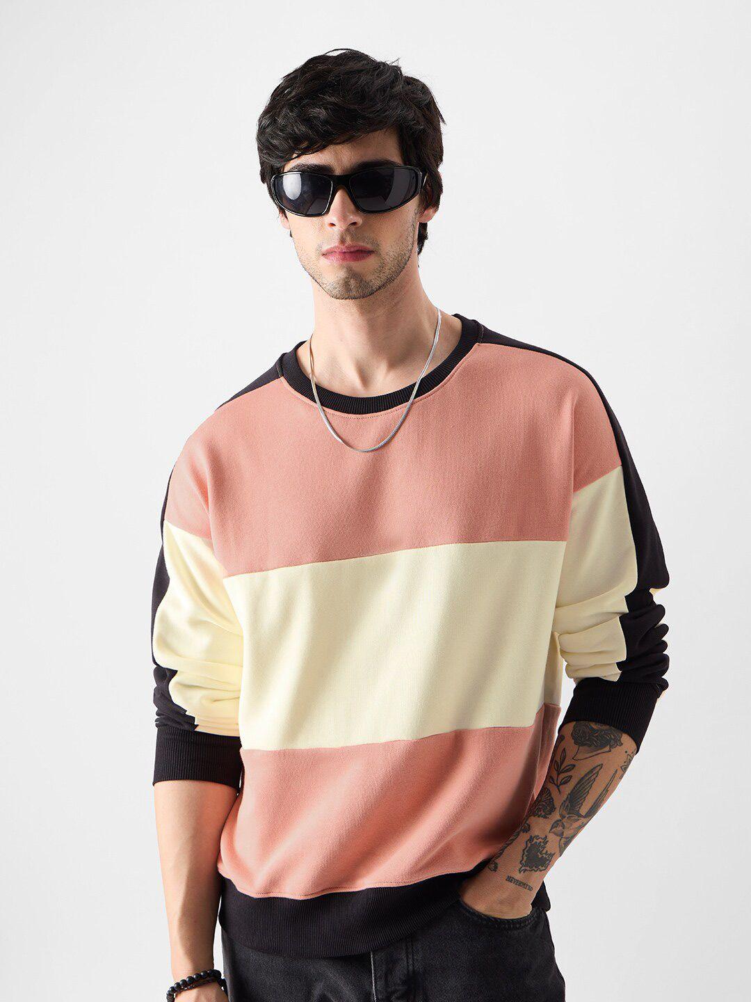 The Souled Store Colourblocked Round Neck Pullover