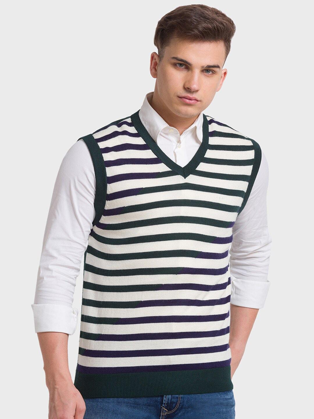 ColorPlus Striped Sweater Vest