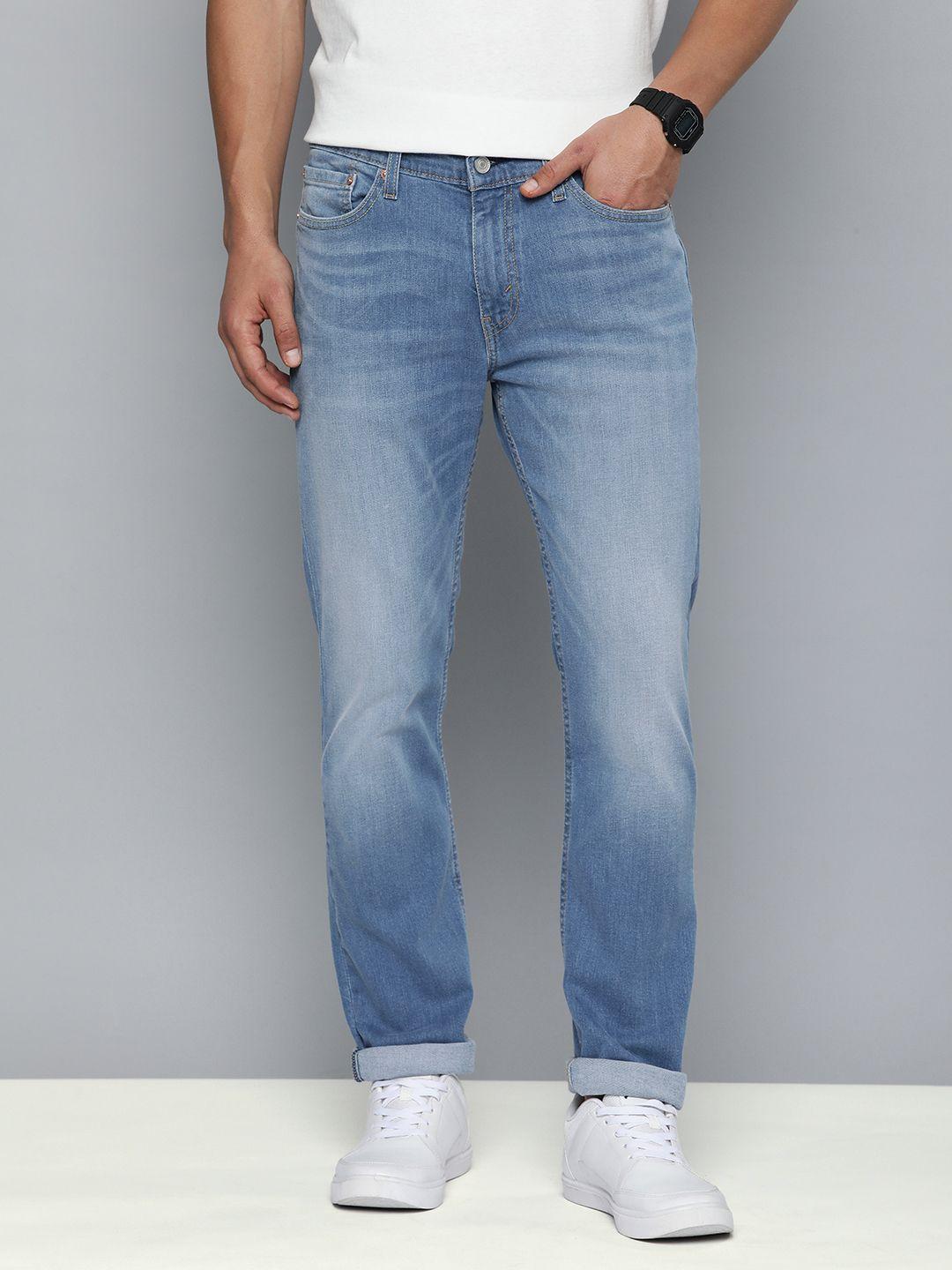 Levis Men Mid-Rise Slim Fit Light Fade Stretchable Jeans