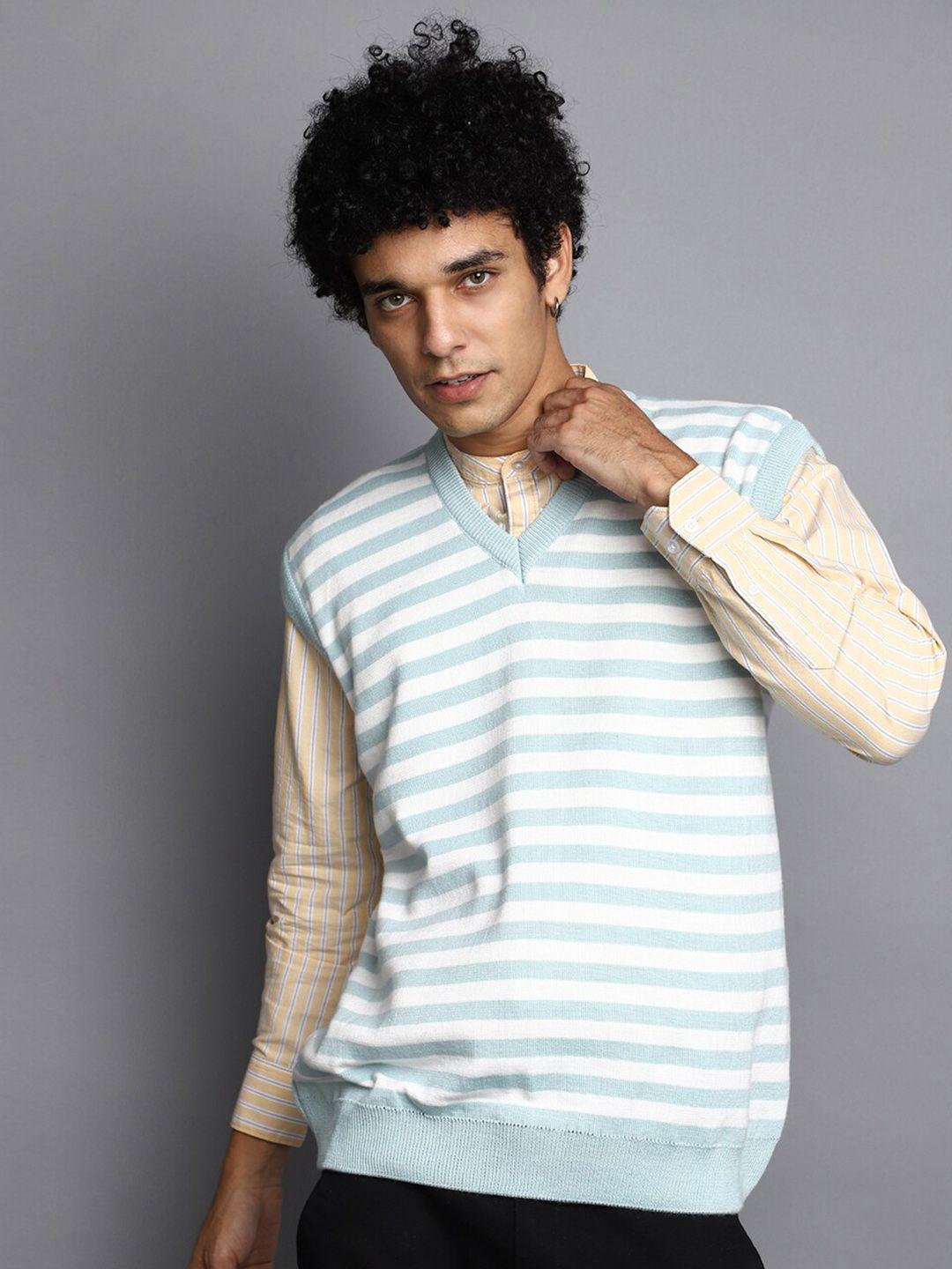 v-mart-striped-v-neck-sweater-vest