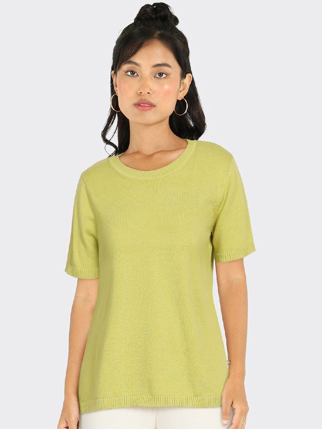 Blissclub Round Neck Relaxed Fit Pure Cotton T-shirt
