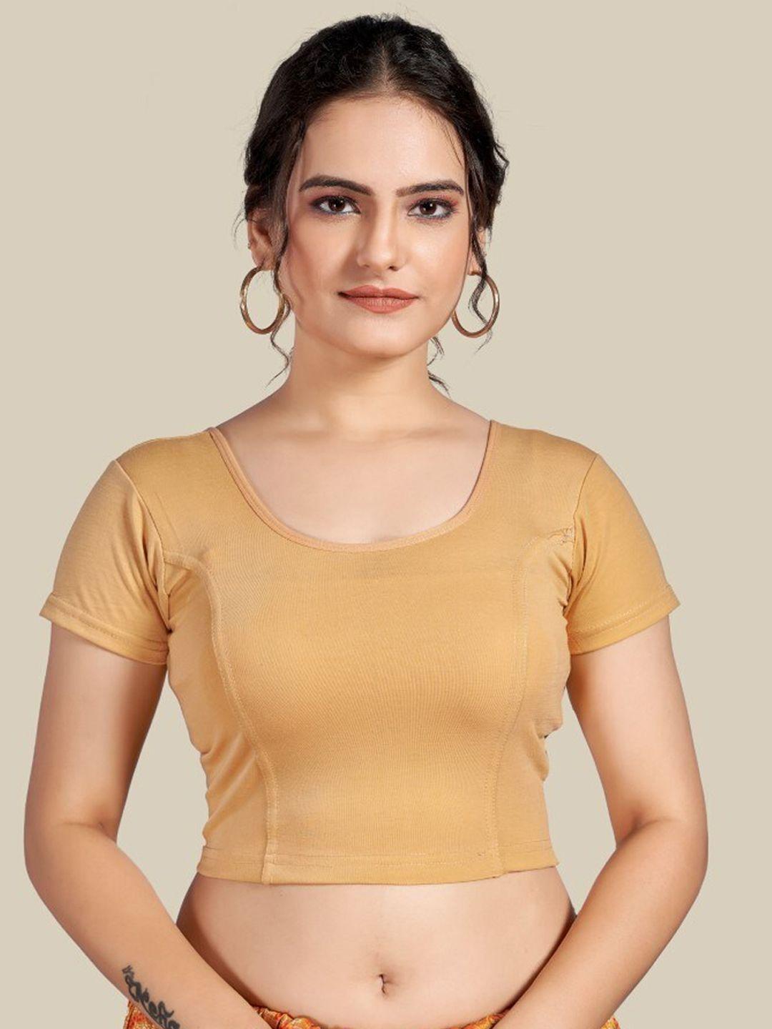 himrise-round-neck-knitted-silk-saree-blouse