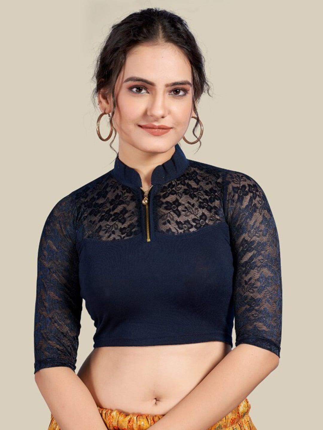 himrise-self-design-mandarin-collar-saree-blouse