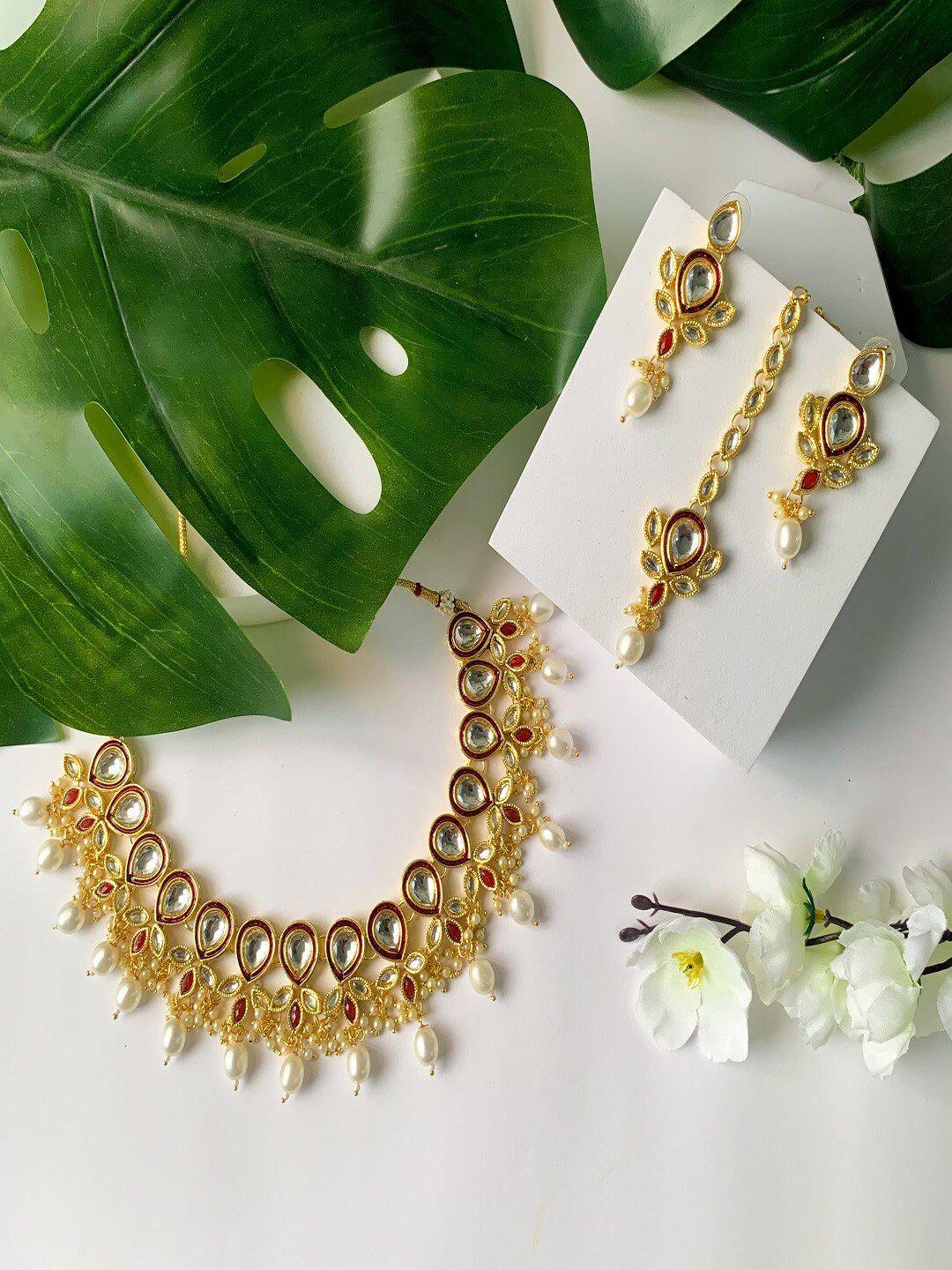 I Jewels Gold-Plated Jewellery Set