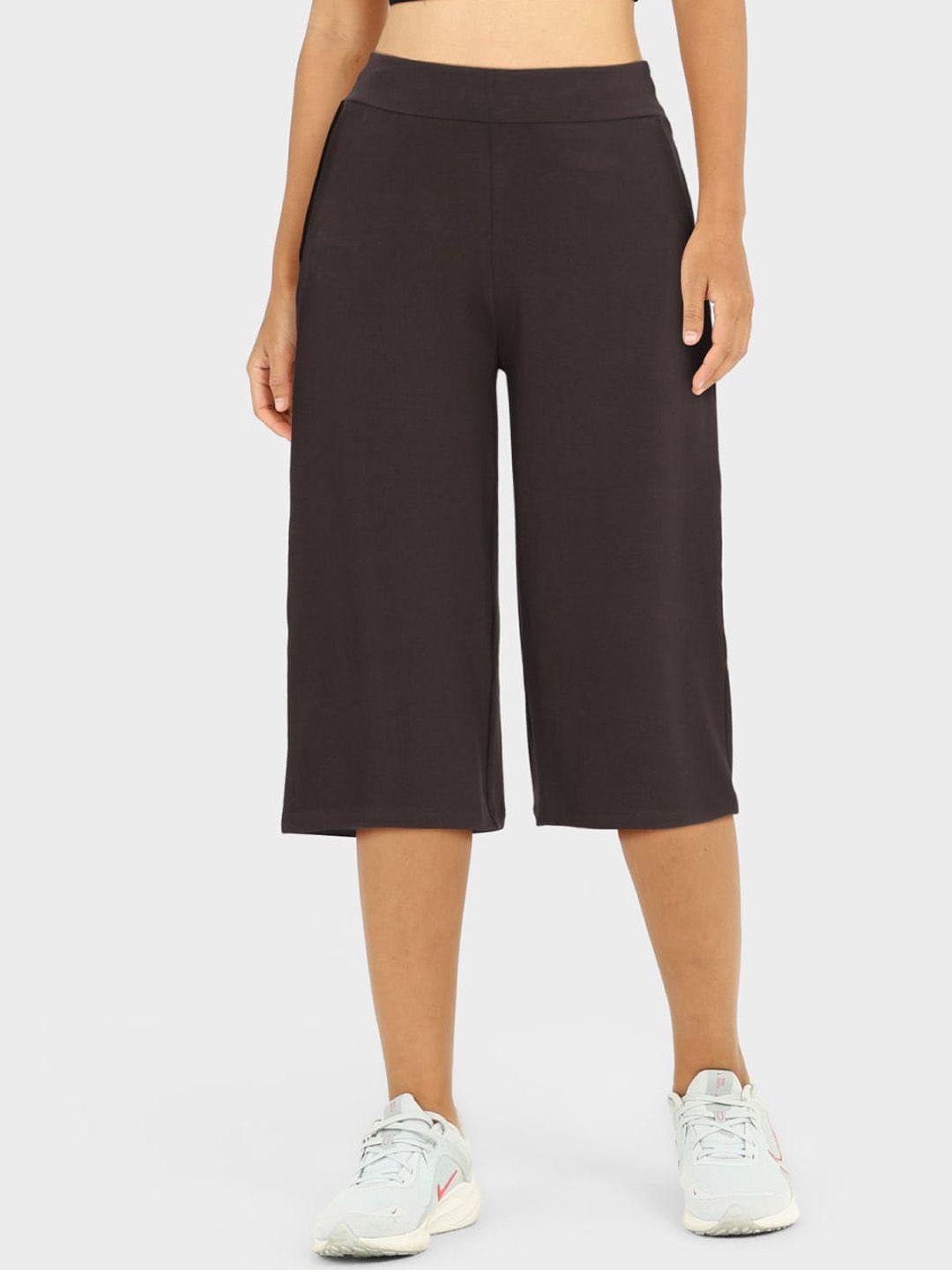 blissclub-women-relaxed-straight-leg-high-rise-wrinkle-free-culottes-trousers