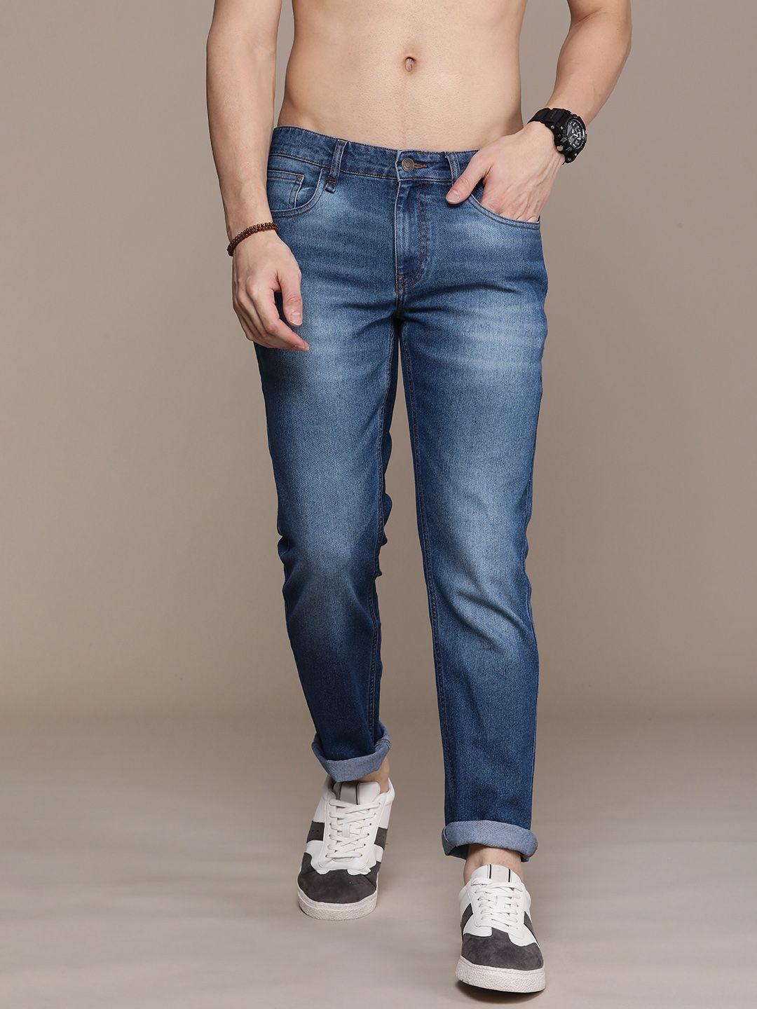 Roadster Men Slim Fit Heavy Fade Stretchable Jeans