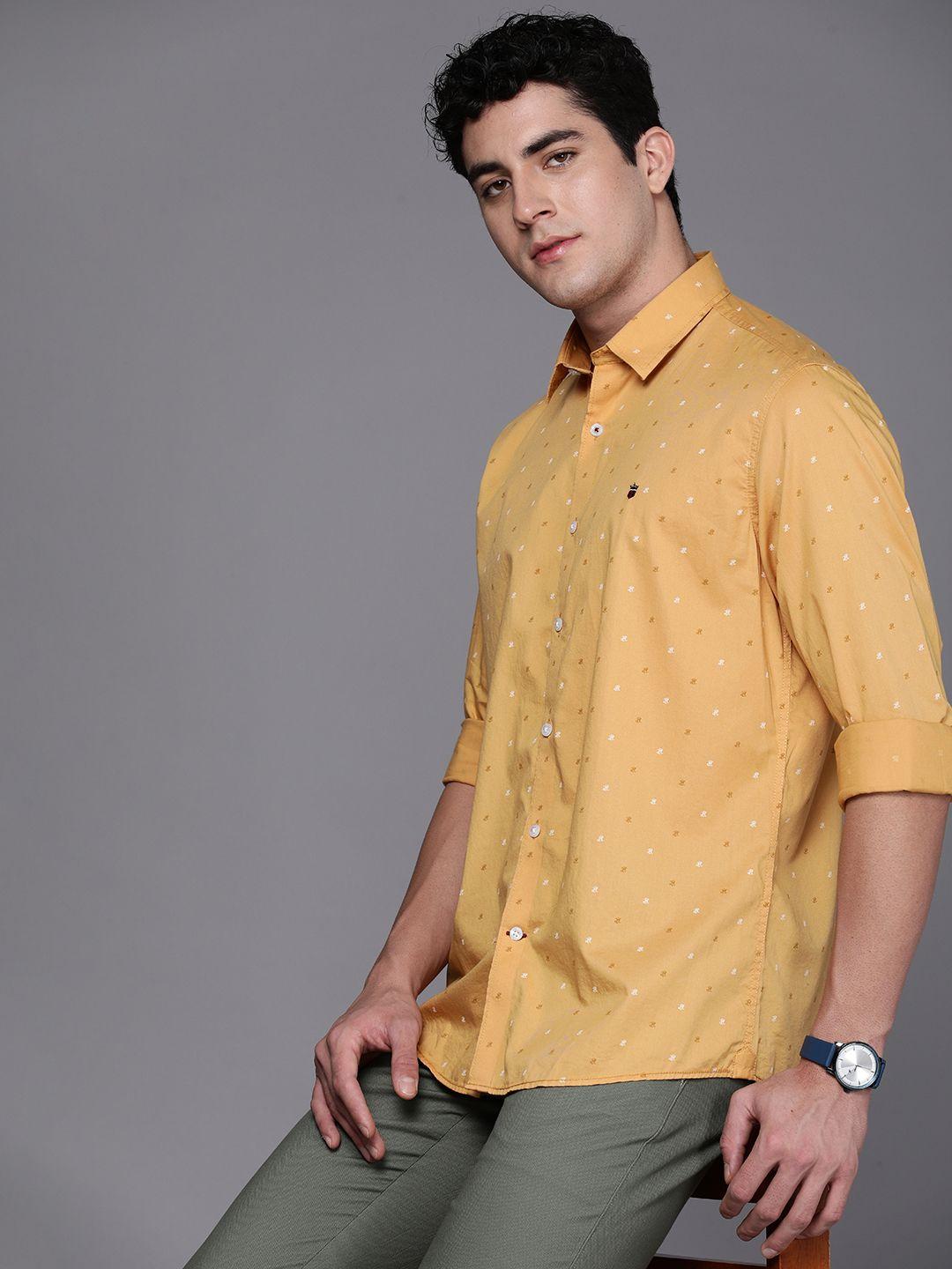 louis-philippe-sport-brand-logo-printed-slim-fit-pure-cotton-casual-shirt