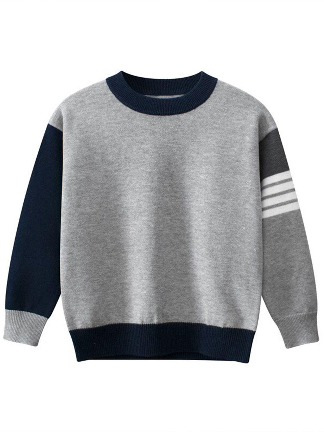 stylecast-boys-grey-colourblocked-ribbed-cotton-pullover