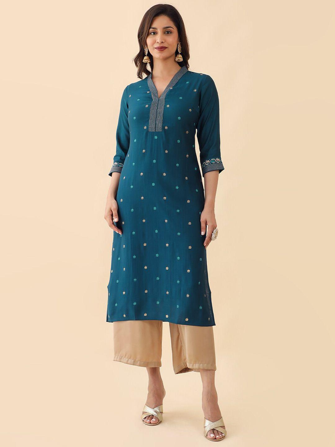 maybell-floral-embroidered-v-neck-straight-kurta
