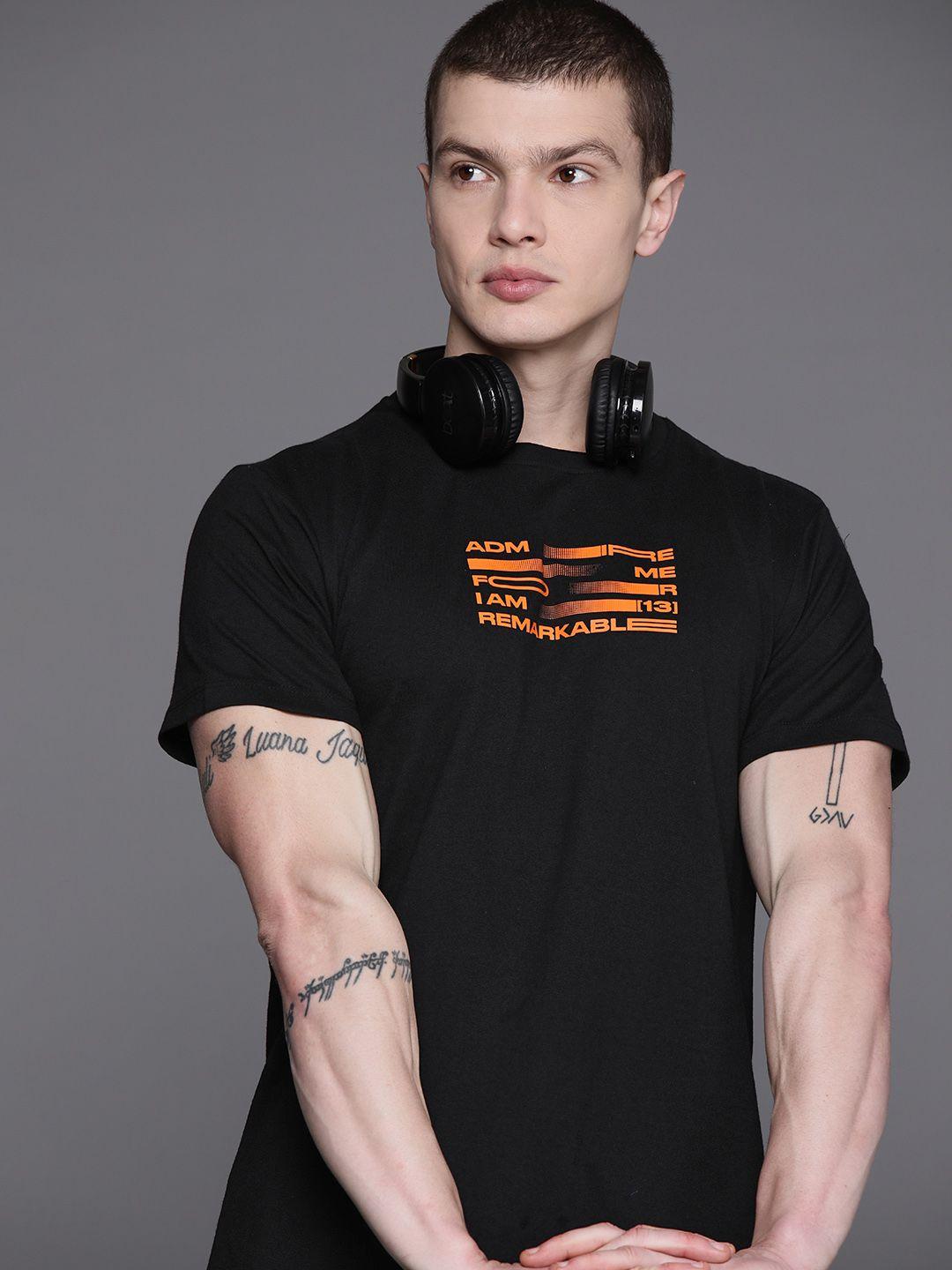HRX by Hrithik Roshan Men Printed Rapid-Dry Training T-shirt