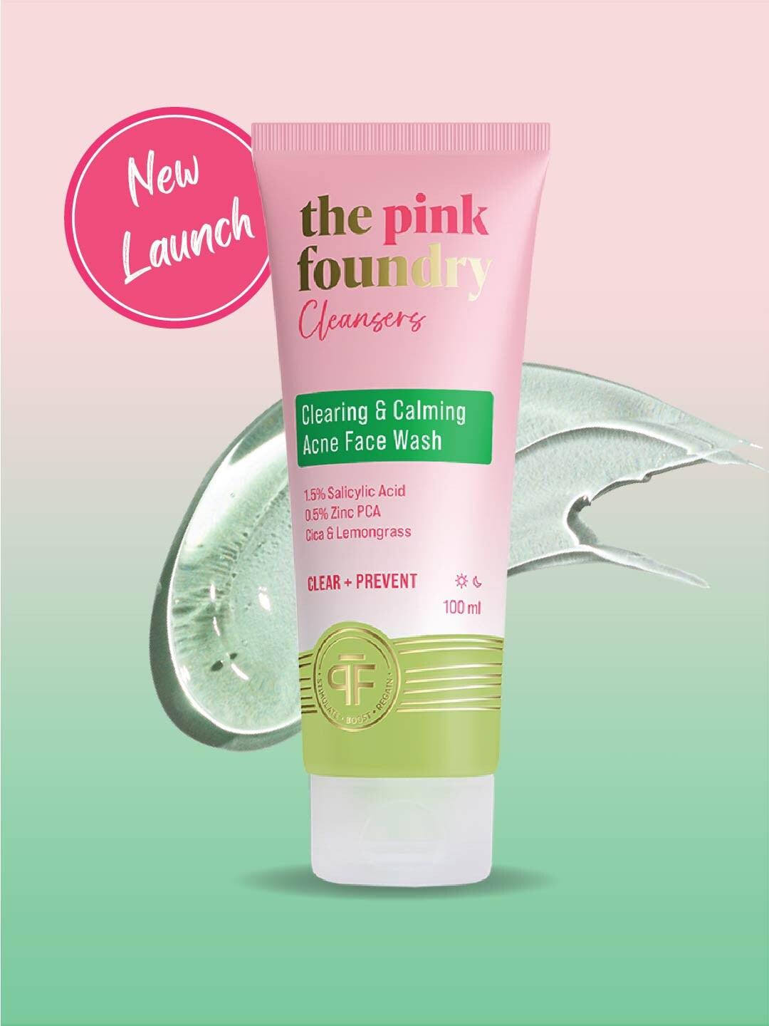 The Pink Foundry Cleansers Clearing & Calming Acne Face Wash - 100ml