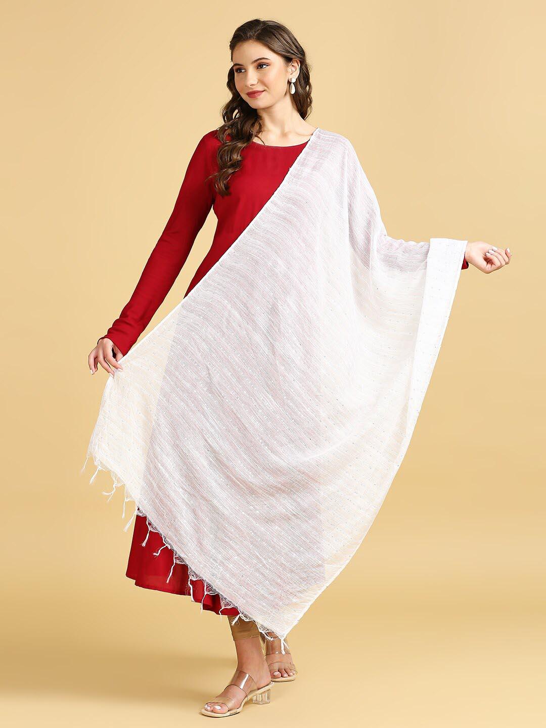 dupatta-bazaar-striped-sequinned-cotton-silk-dupatta