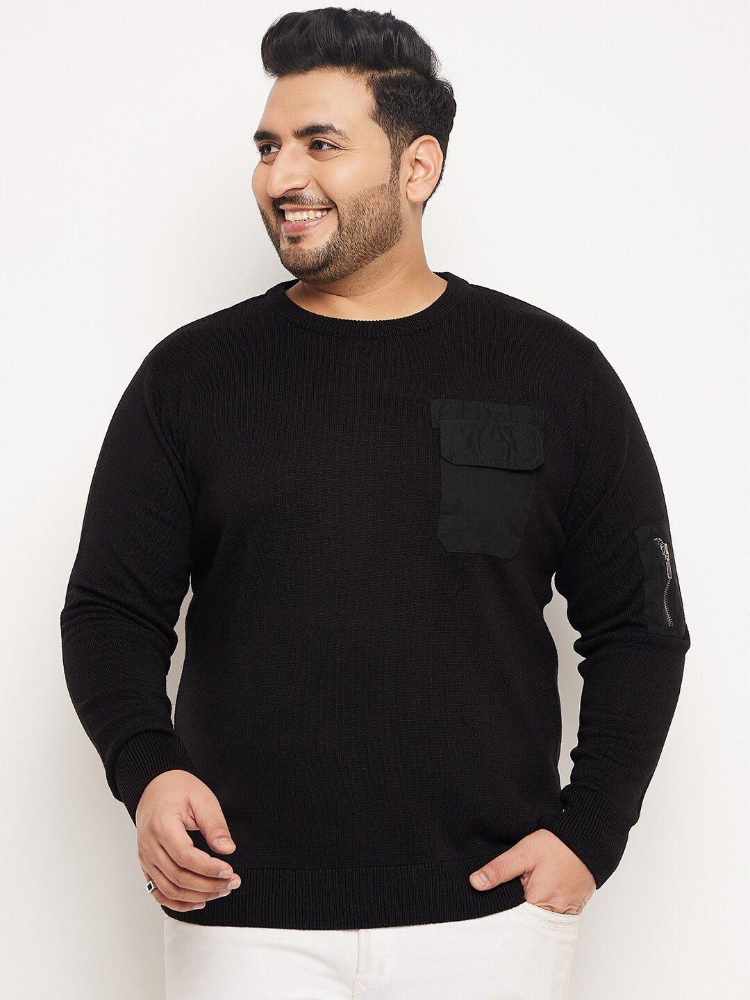 club-york-plus-size-long-sleeves-acrylic-pullover-sweater