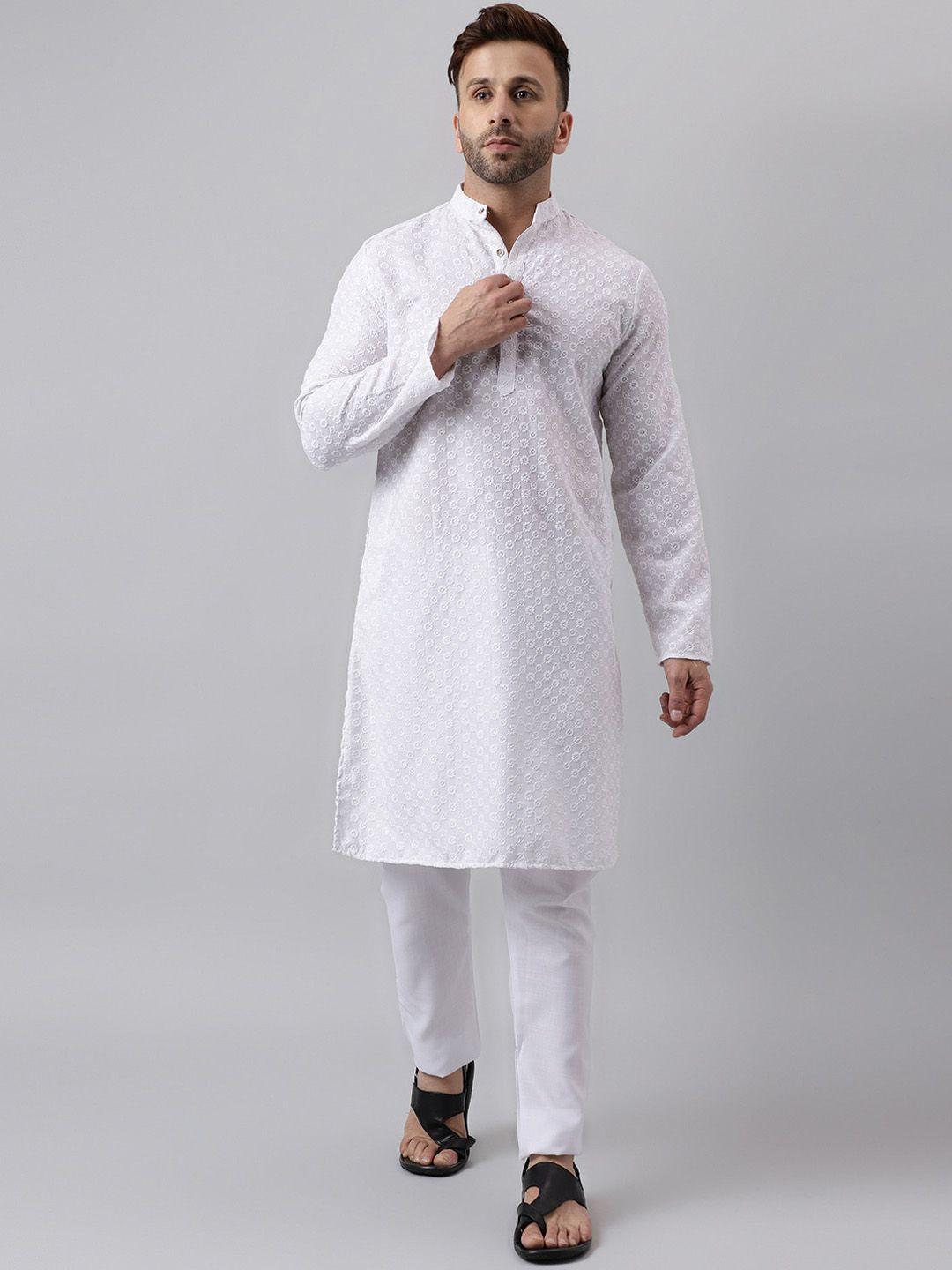 hangup-ethnic-motifs-embroidered-kurta-with-pyjamas