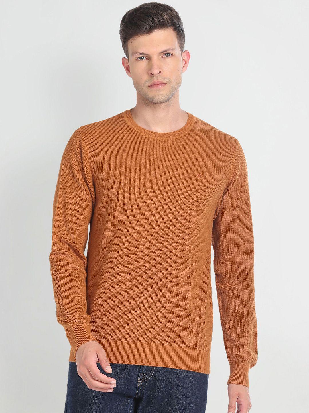 arrow-round-neck-long-sleeves-pullover-sweater