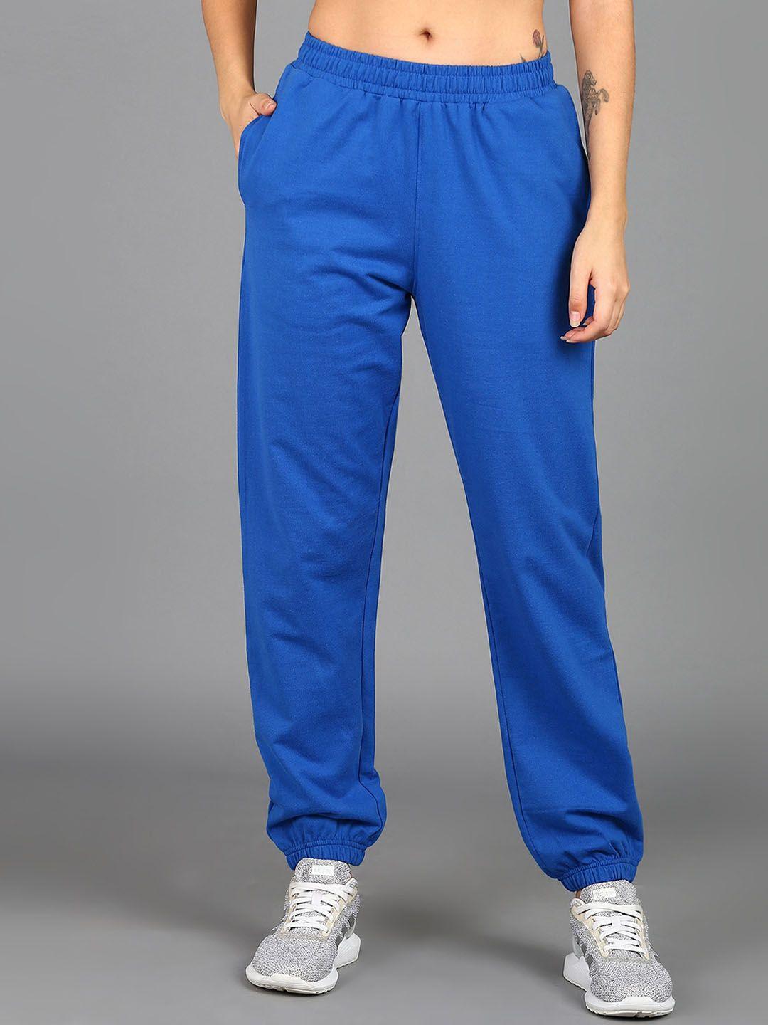 The Roadster Lifestyle Co. Women Blue Mid Rise Joggers