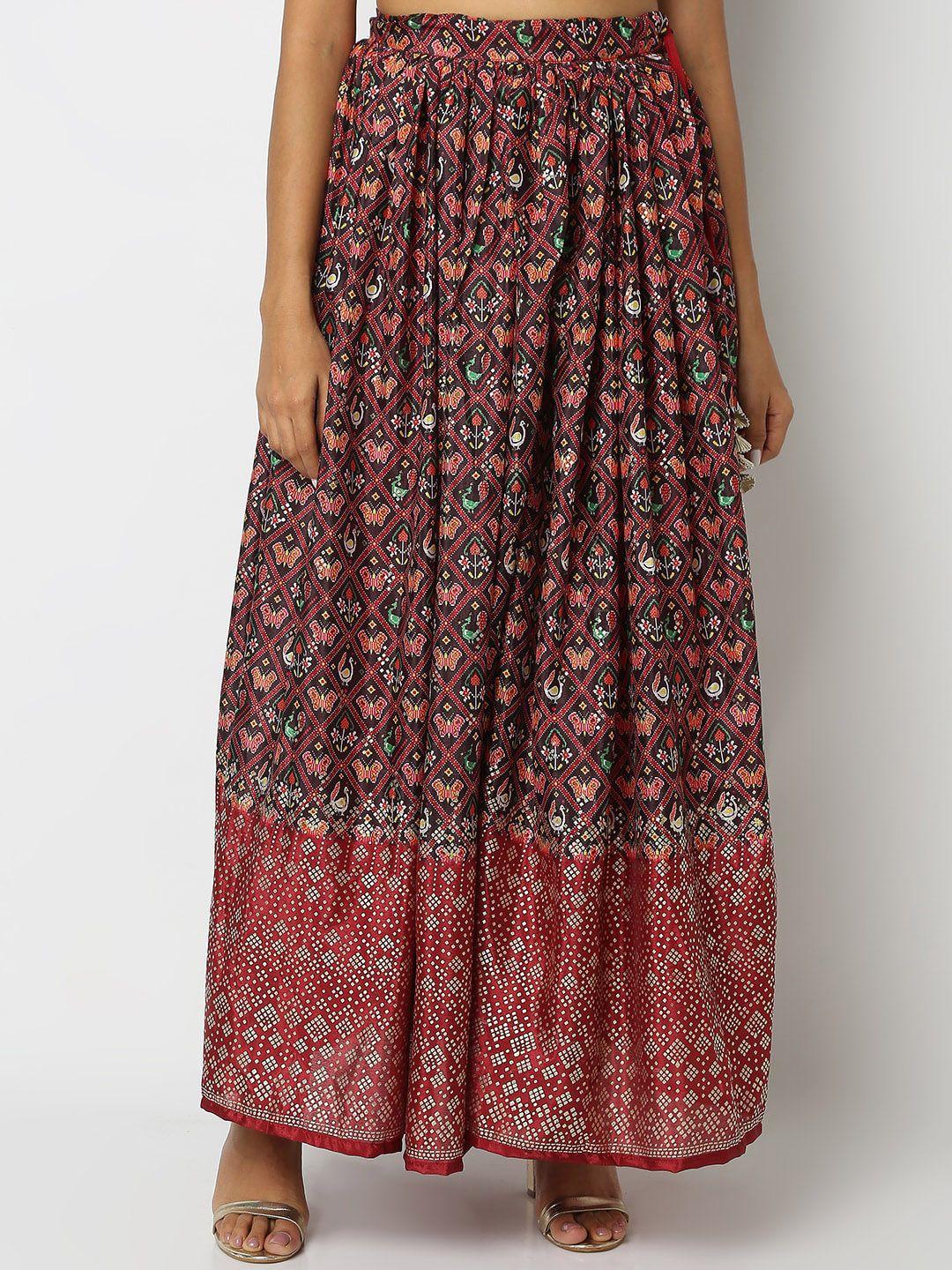 ethnicity-ethnic-printed-mid-rise-flared-maxi-skirt