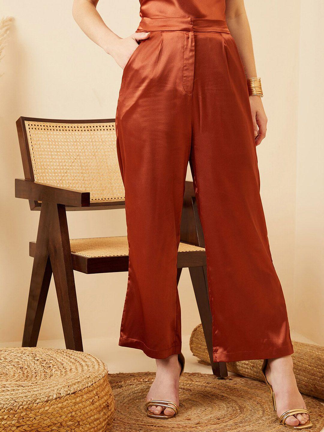 berrylush-women-rust-relaxed-straight-leg-high-rise-parallel-trousers