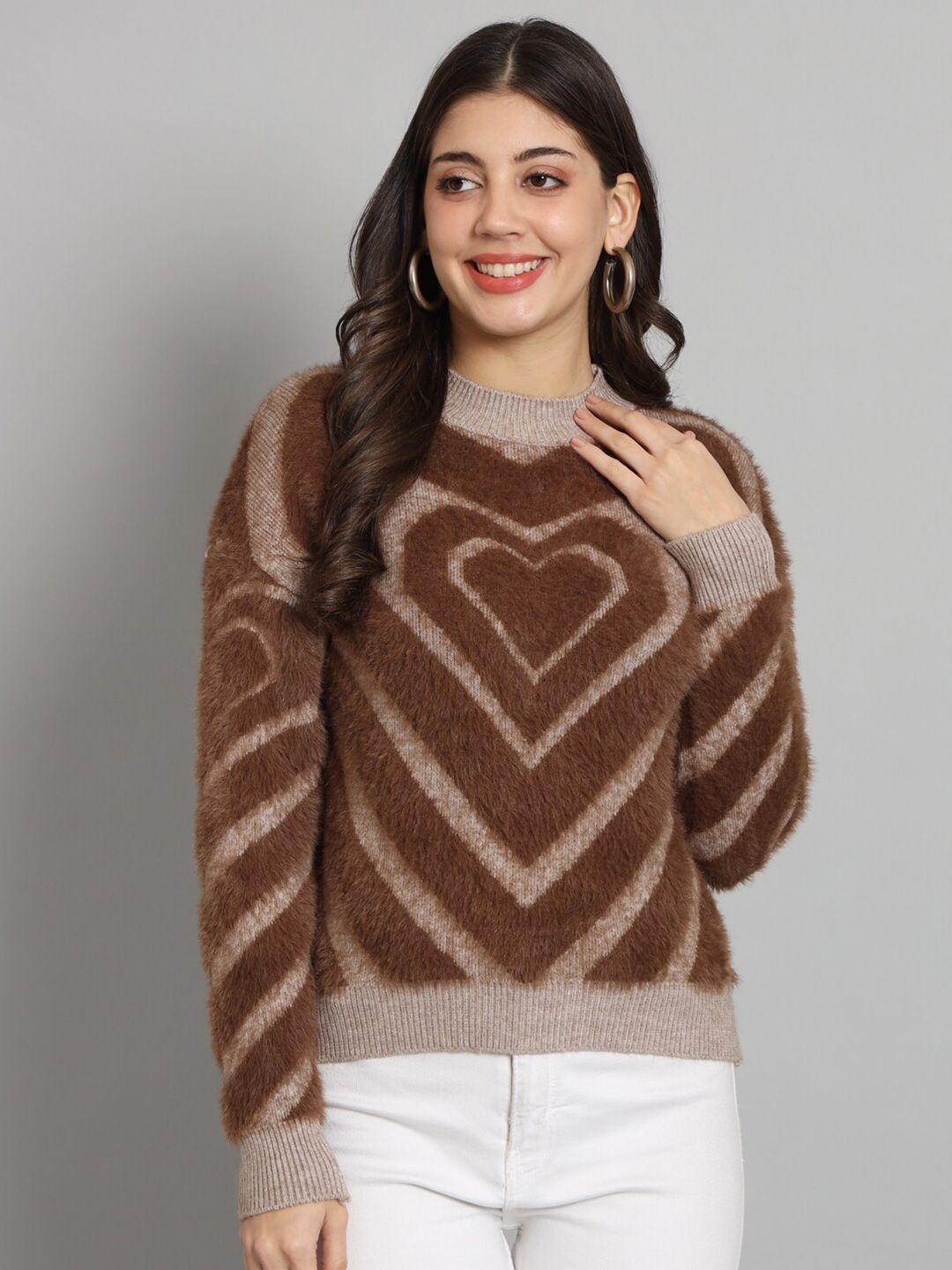 chemistry-quirky-fuzzy-self-design-woolen-pullover-sweater