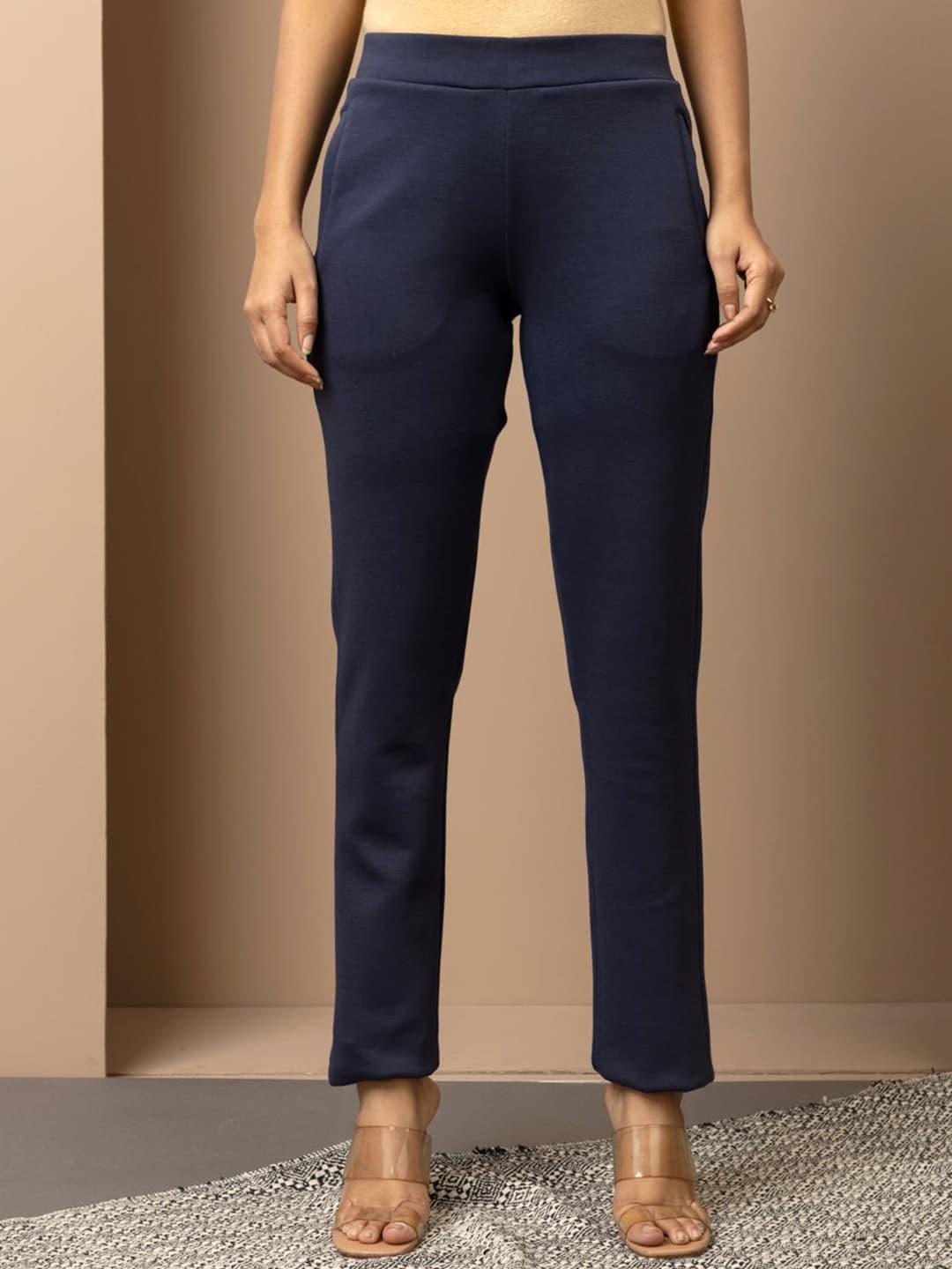 lakshita-women-mid-rise-smart-straight-fit-plain-trousers