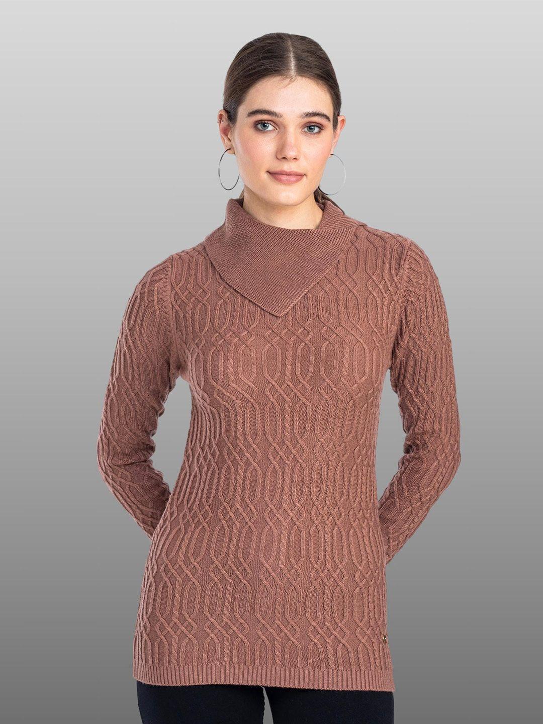 moda-elementi-cable-knit-self-design-shawl-collar-pullover