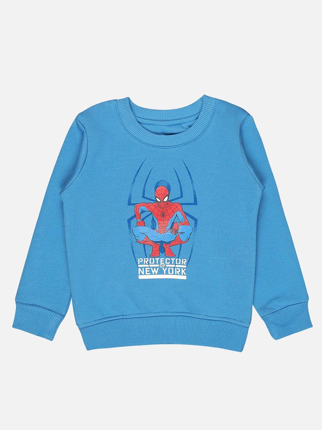 bodycare-kids-infant-boys-spider-man-printed-round-neck-fleece-pullover