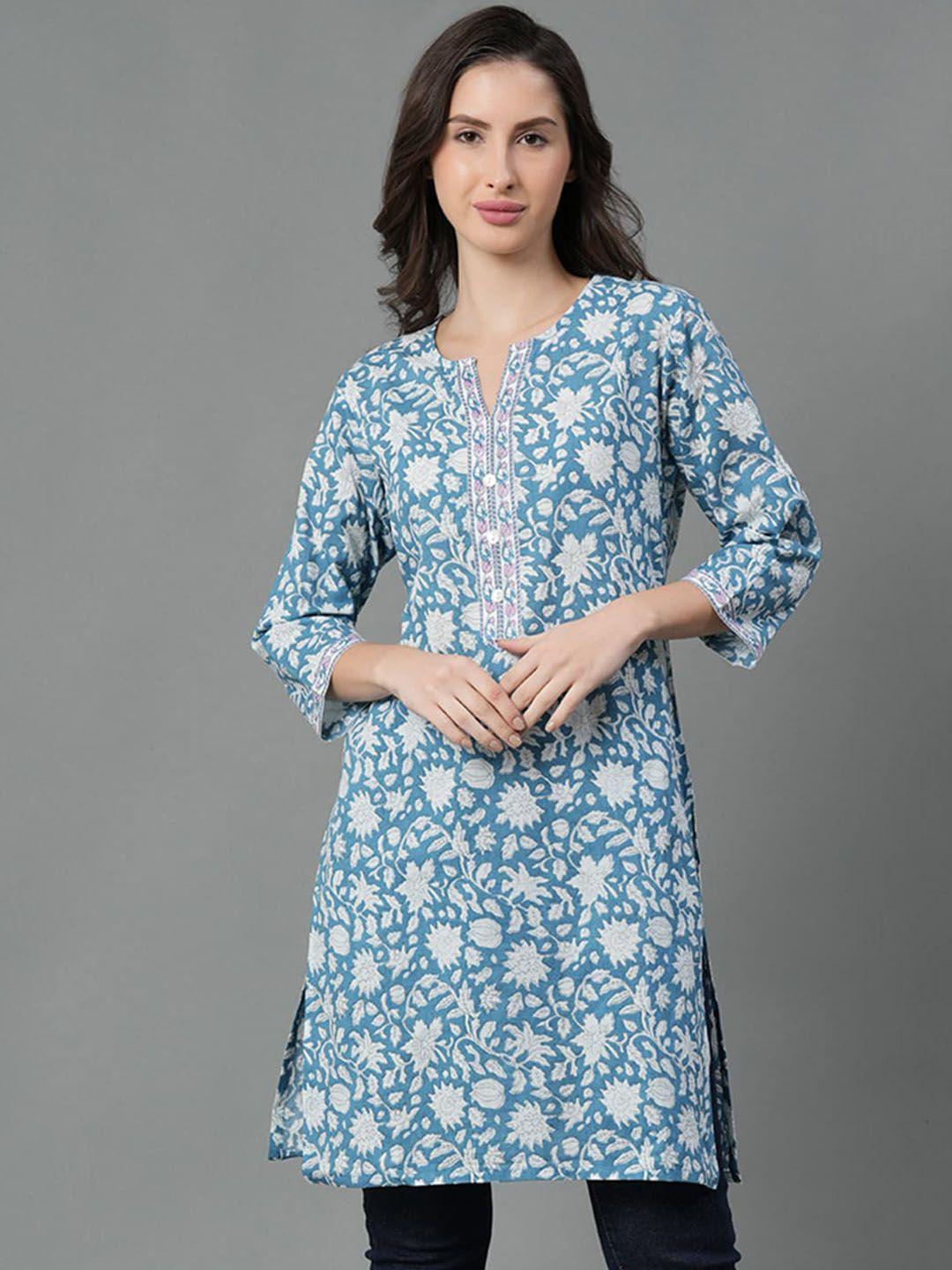 mode-by-red-tape-floral-printed-cotton-kurta
