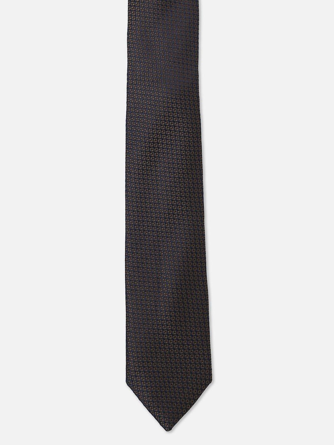 allen-solly-men-woven-design-skinny-tie