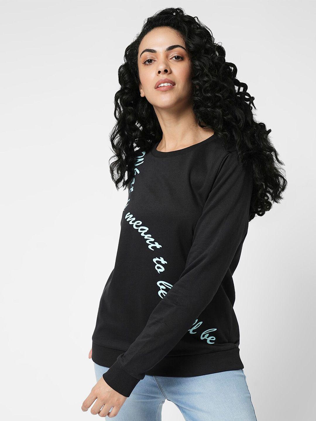 Vero Moda Printed Round Neck Cotton Sweatshirt