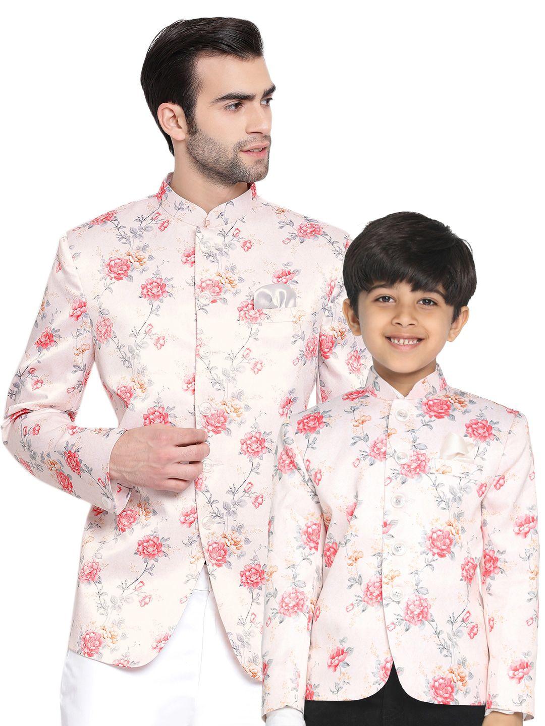 vastramay-floral-printed-mandarin-collar-slim-fit-bandhgala-blazer