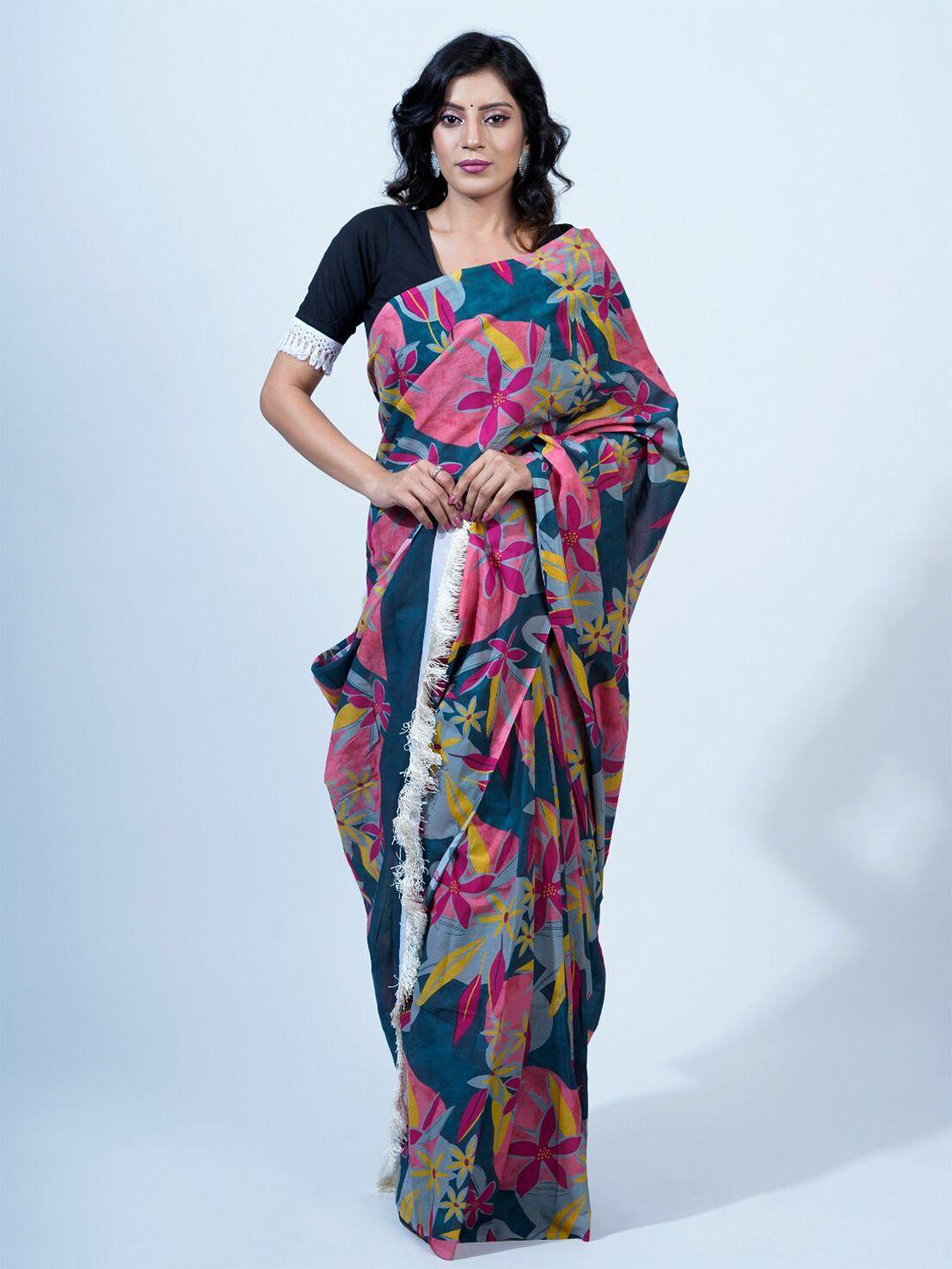 buta-buti-floral-printed-pure-cotton-saree