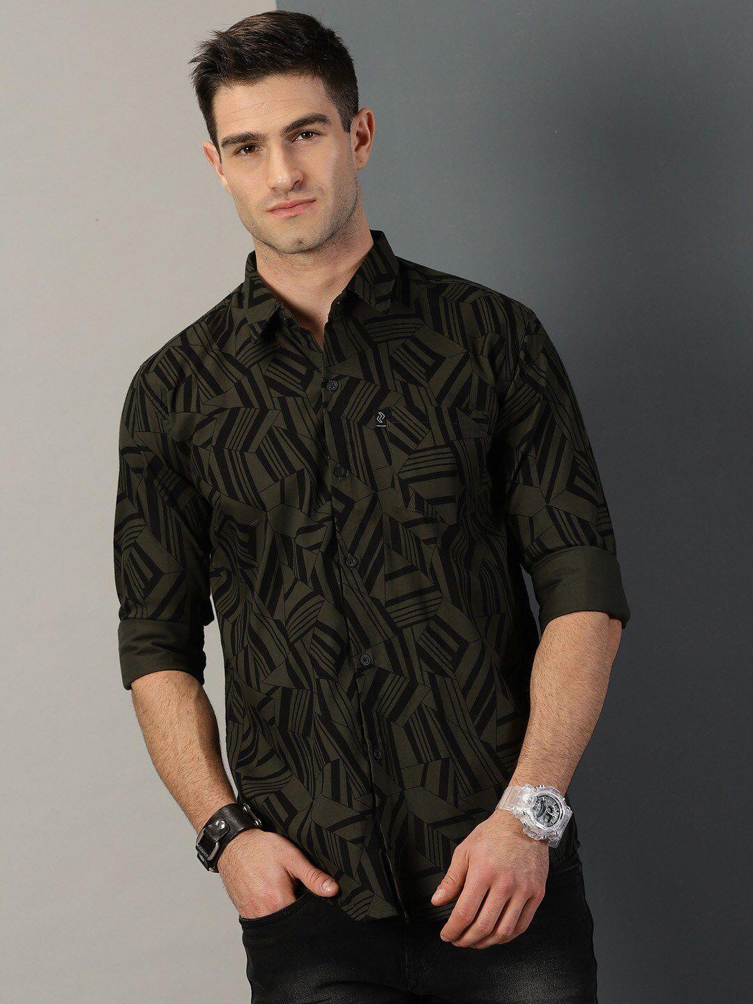 rodzen-geometric-printed-classic-regular-fit-cotton-casual-shirt