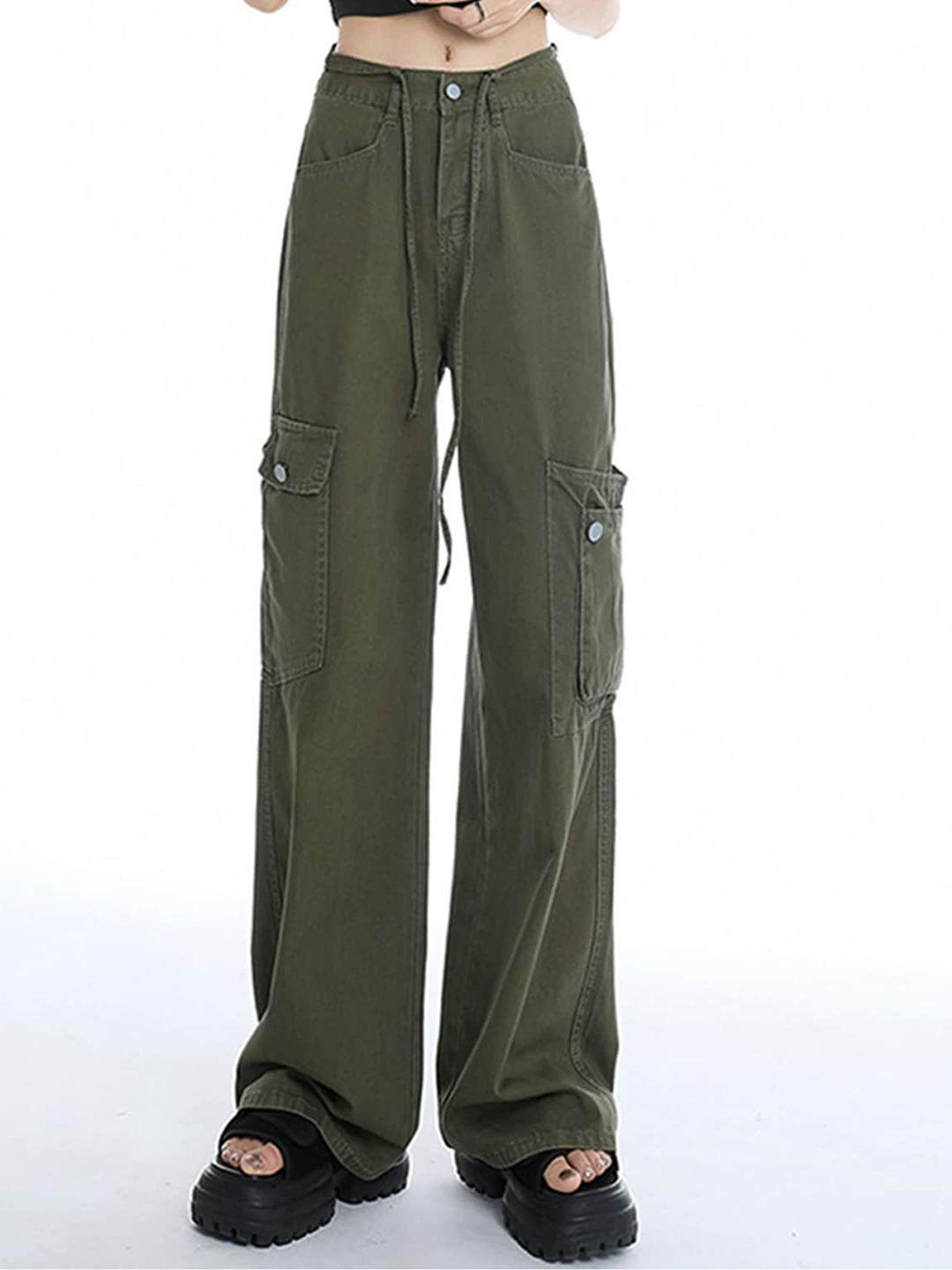 lulu-&-sky-women-straight-fit-cotton-cargos-trousers