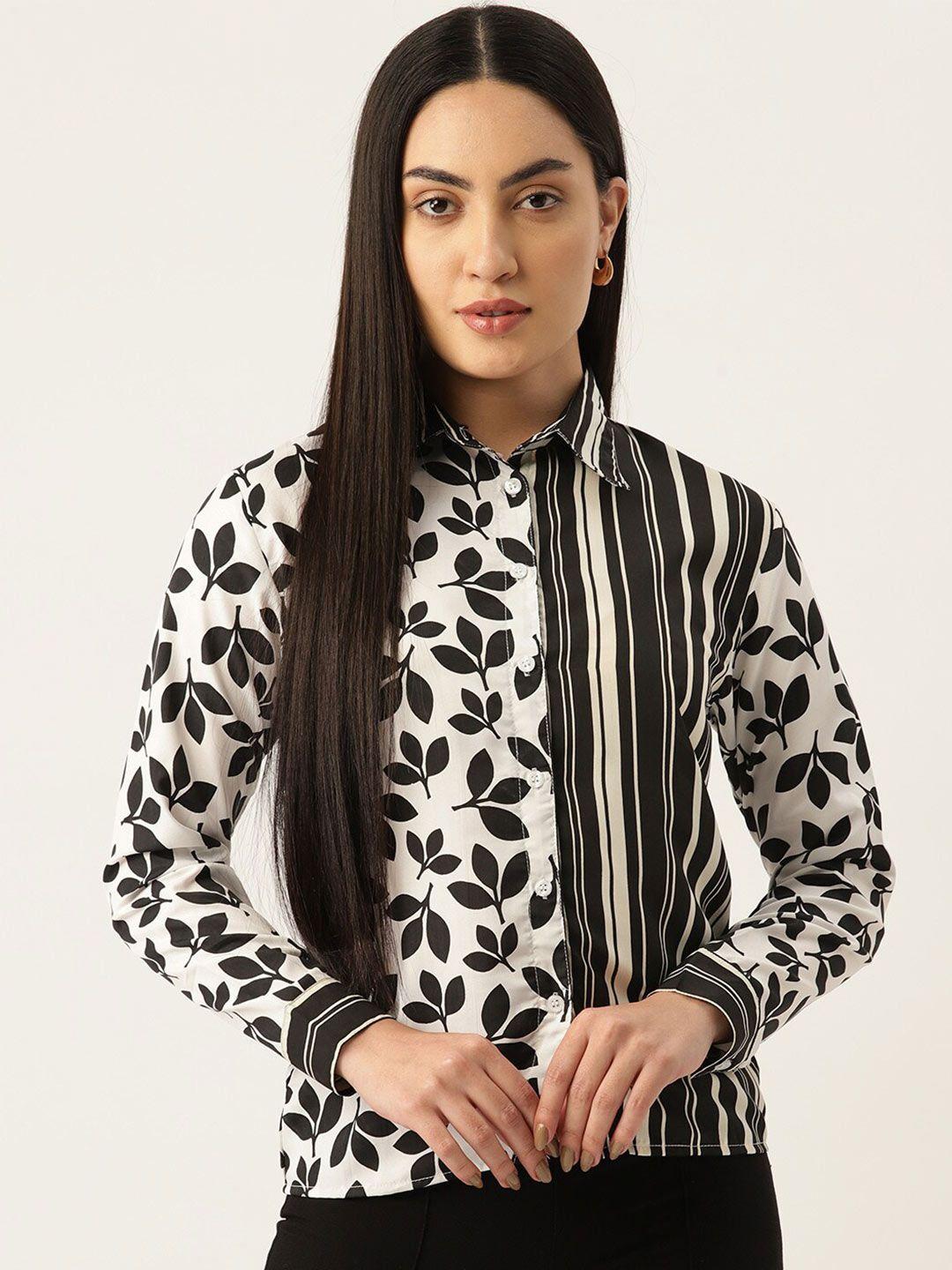 BAESD Floral Printed Shirt Style Top