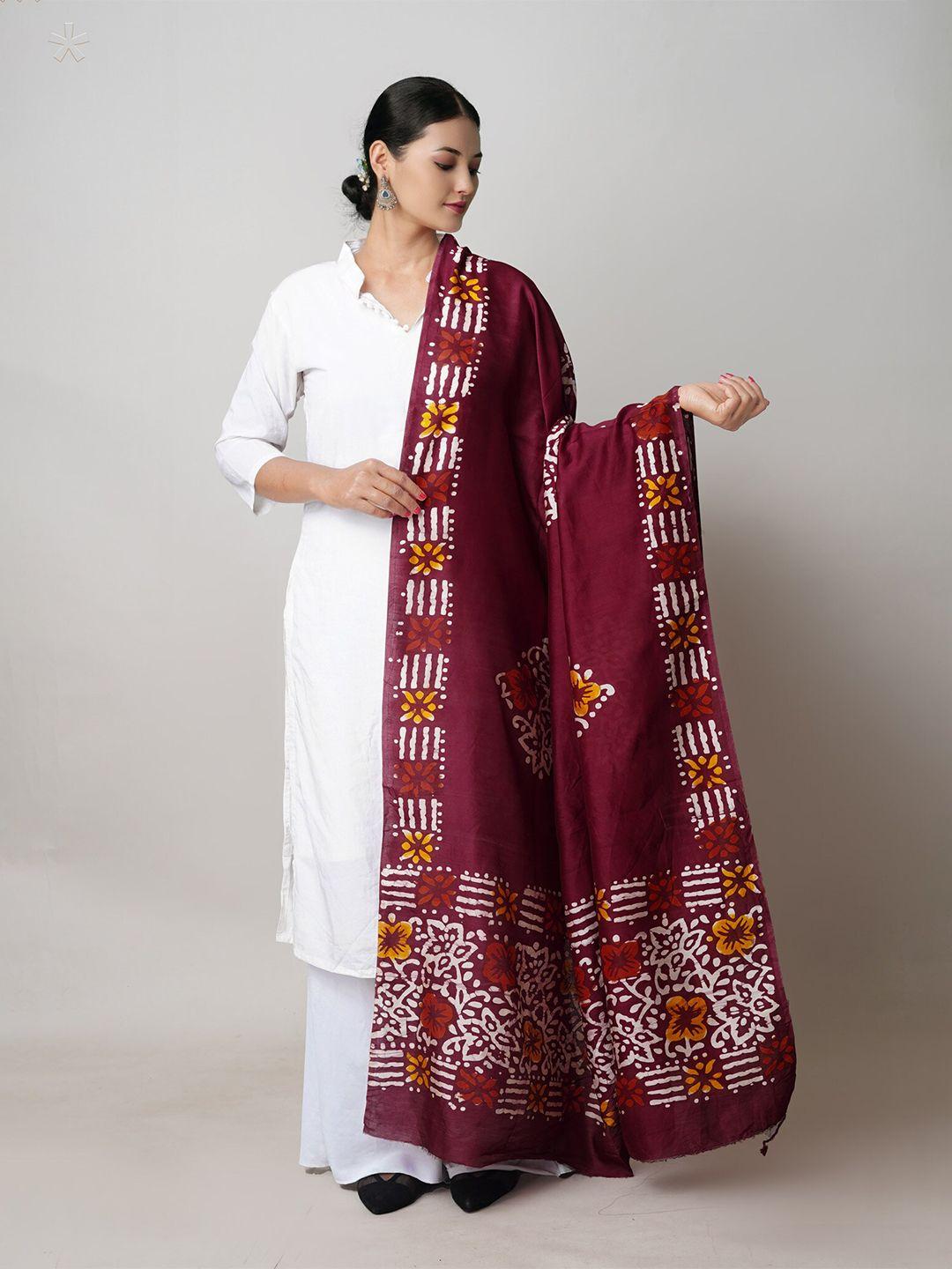unnati-silks-ethnic-motifs-block-print-cotton-silk-dupatta