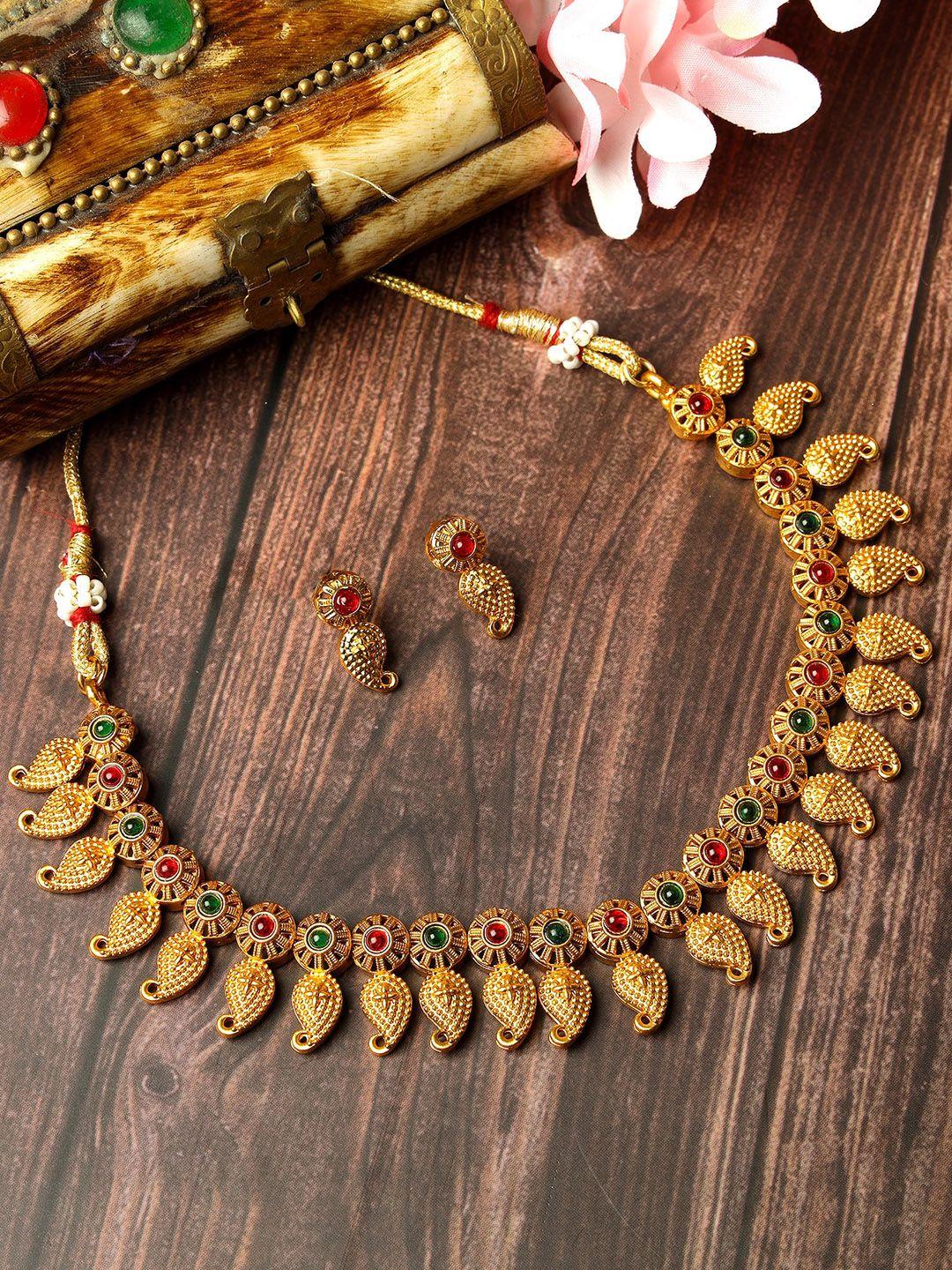 karatcart-gold-plated-kundan-studded-paisley-jewellery-set