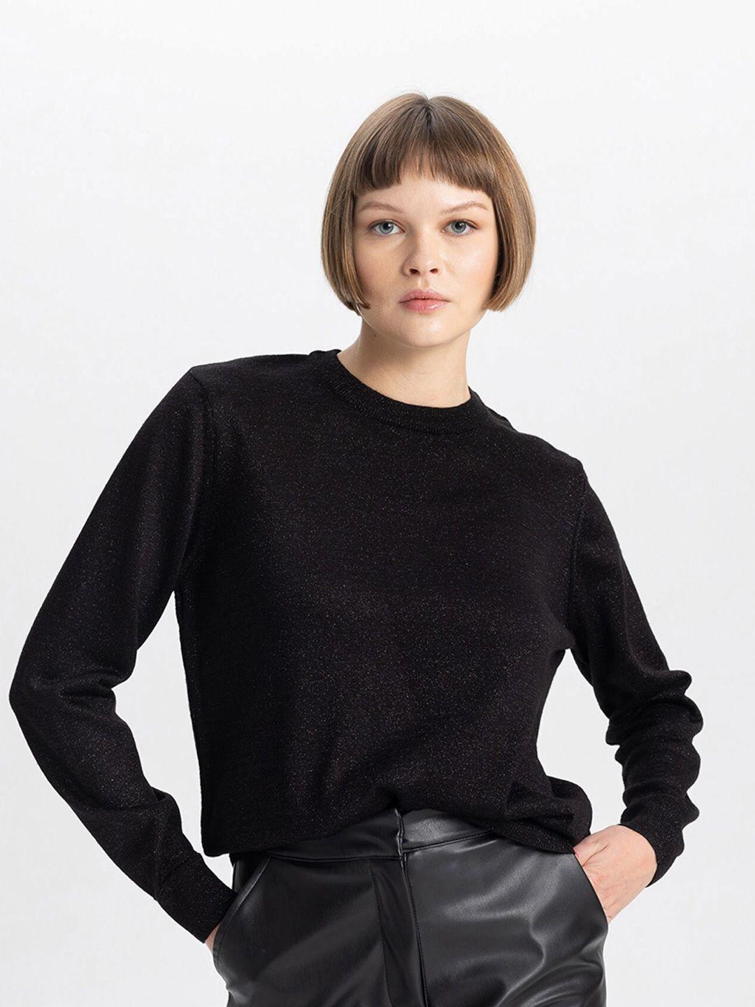 defacto-round-neck-long-sleeves-pullover-sweater