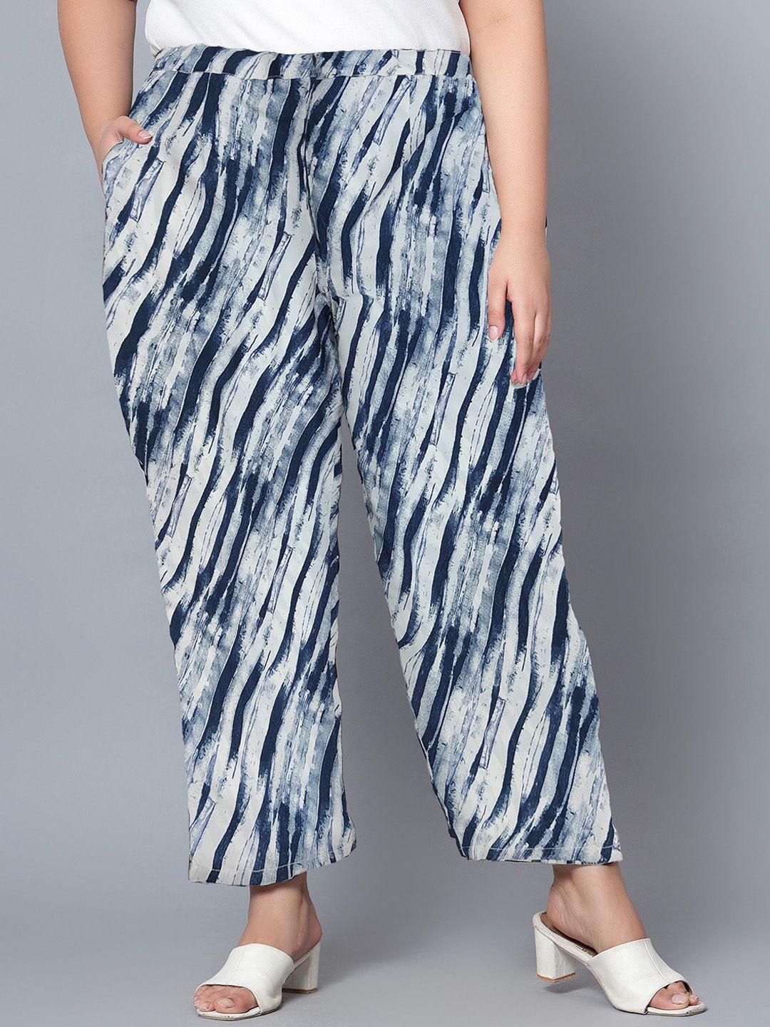 indietoga-women-comfort-abstract-printed-easy-wash-trousers