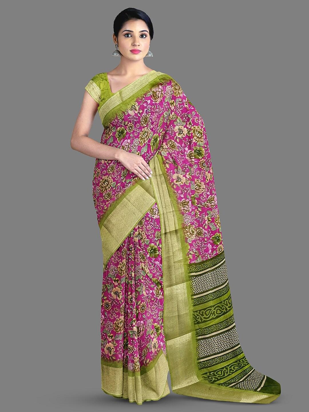 The Chennai Silks Floral Printed Saree