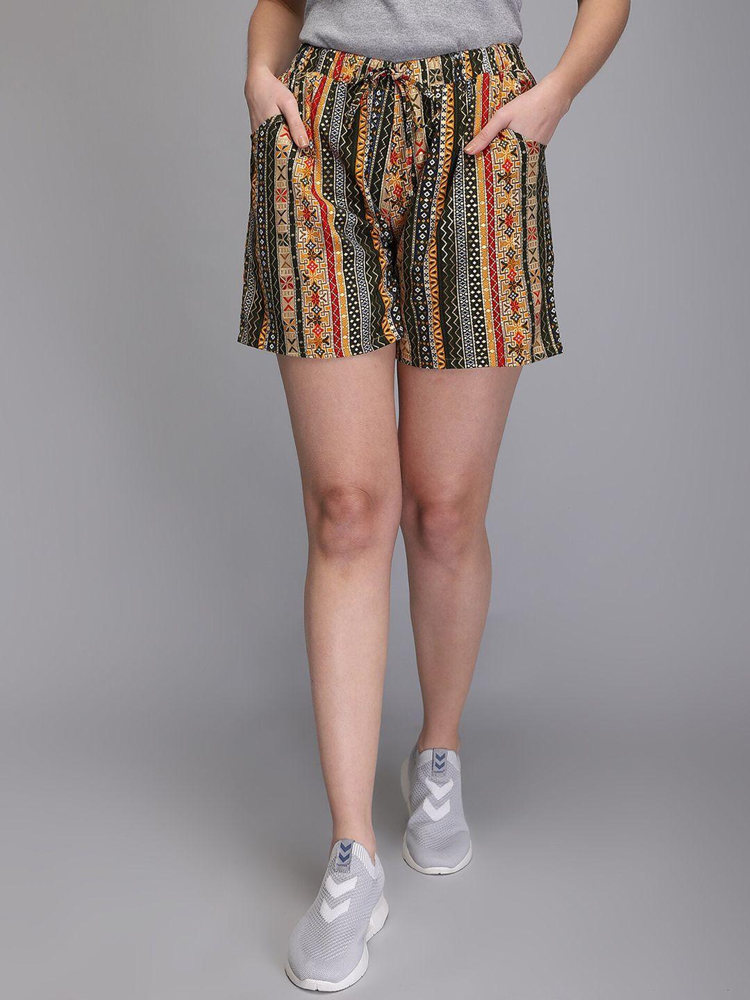 aditi-wasan-women-geometric-printed-shorts
