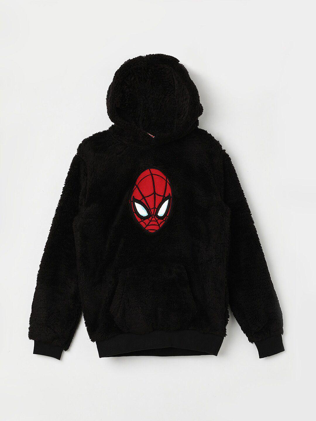 fame-forever-by-lifestyle-boys-spider-man-printed-hooded-pullover