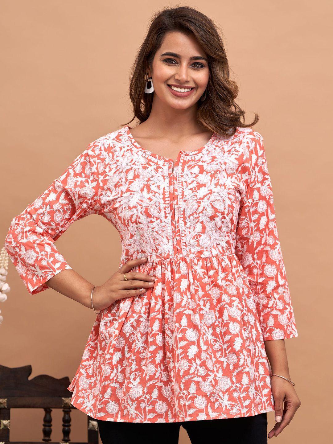 stylum-fab-peach-coloured-embroidered-cotton-top
