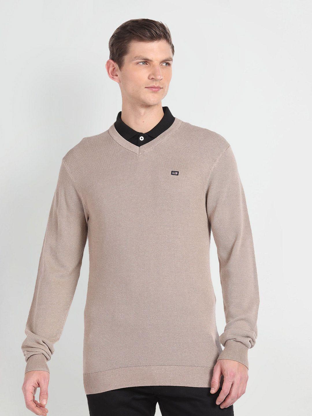 arrow-sport-ribbed-v-neck-long-sleeves-pullover-sweater