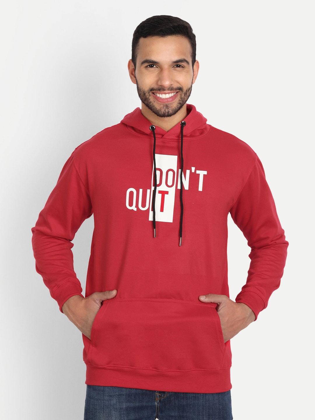 ABSOLUTE DEFENSE Printed Pure Cotton Hooded Pullover Sweatshirt