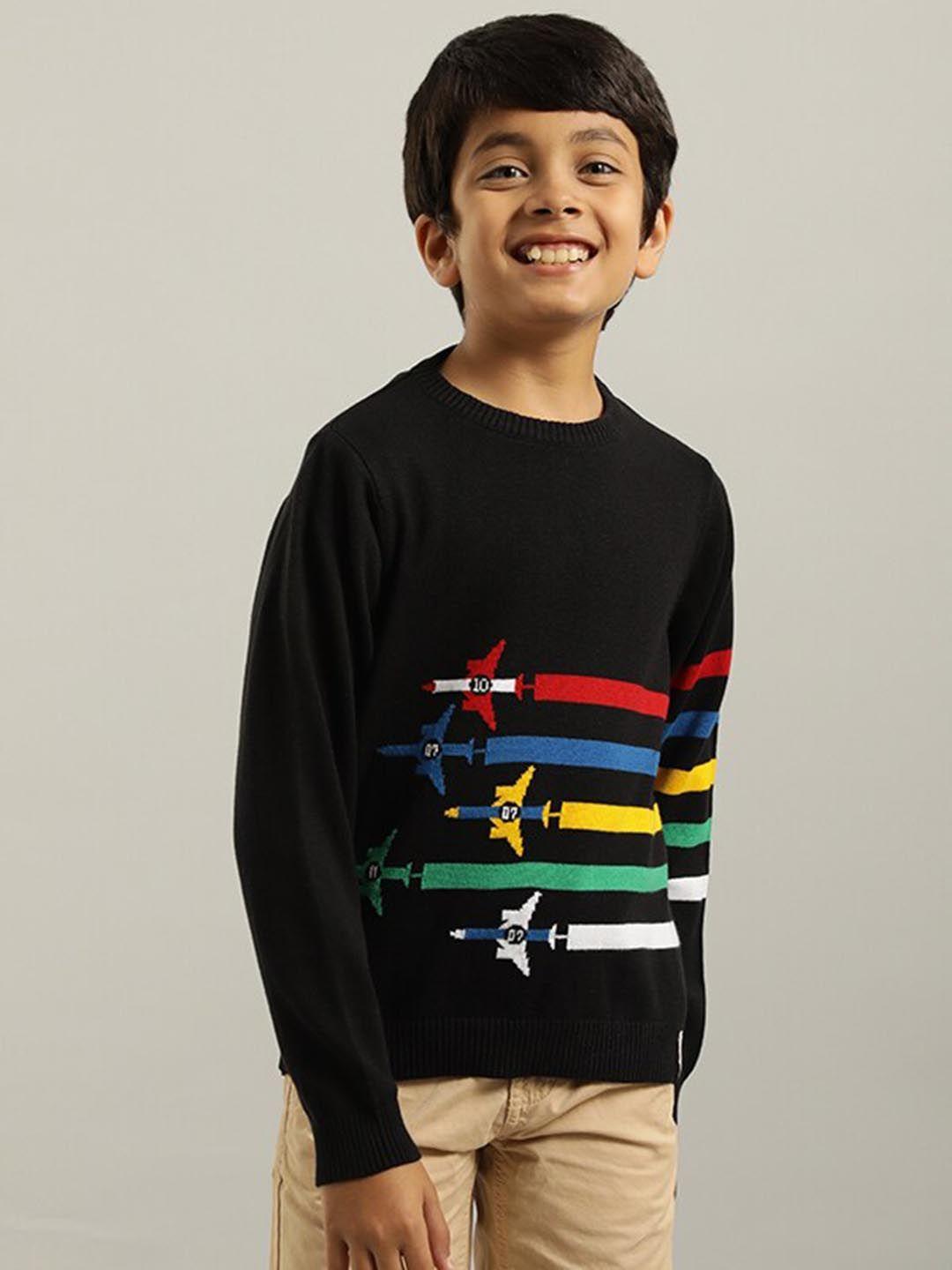 indian-terrain-boys-striped-pure-cotton-pullover-sweater